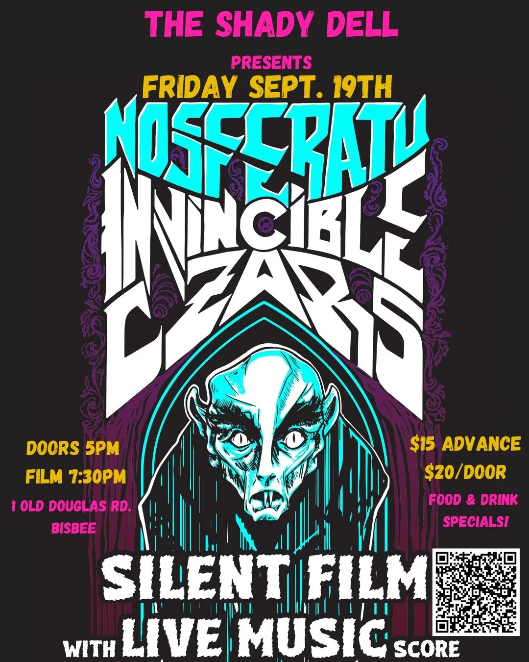 Nosferatu with live music score by The Invincible Czars!
