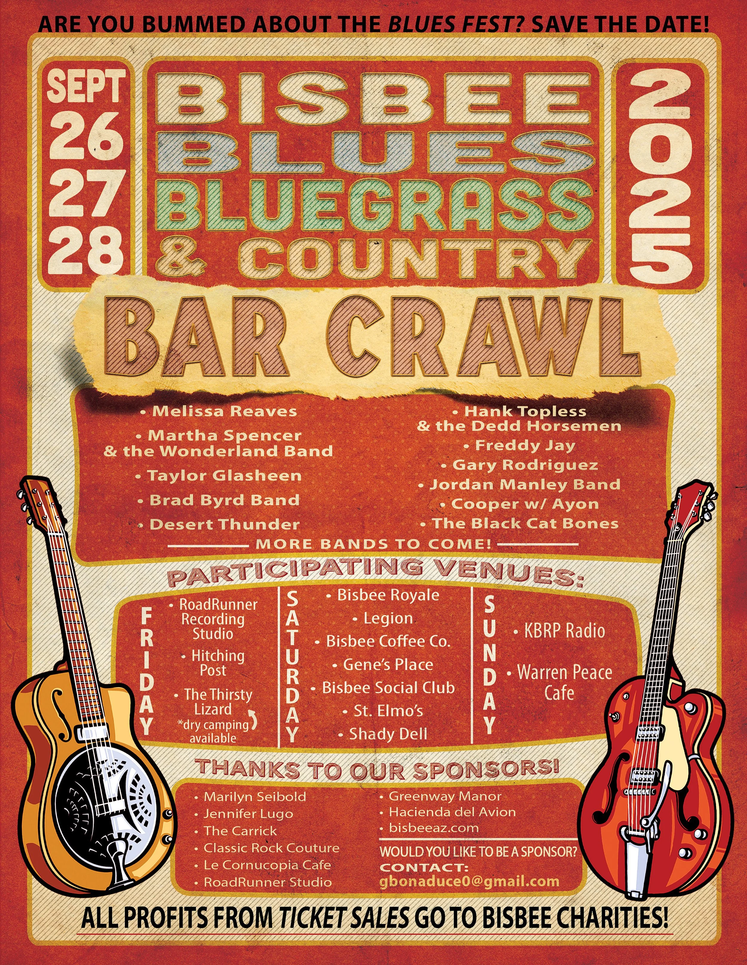 Bisbee Blues, Bluegrass, and Country Pub Crawl