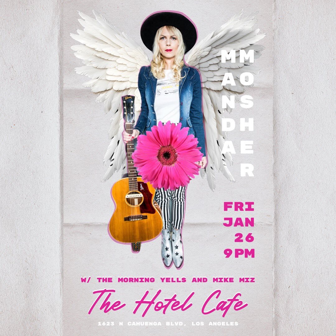 This Friday! Jan 26th at Hotel Cafe. Manda Mosher will be joined by the incredible Mike Miz in from Nashville bringing his sweet southern and east coast vibe out West - and The Morning Yells, our friends from Venice, CA with their breezy / dreamy mel