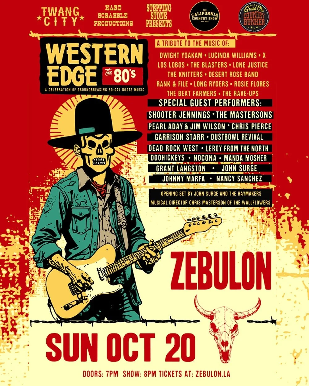 Surprise! ✨ We&rsquo;re back, and throwing our hat in the ring on this banger, featuring some of the finest and grooviest musicians around. Please join us Sunday Oct 20 at Zebulon! 🖤

GUITARS, CADILLACS AND HILLBILLY MUSIC - we are very pleased to b