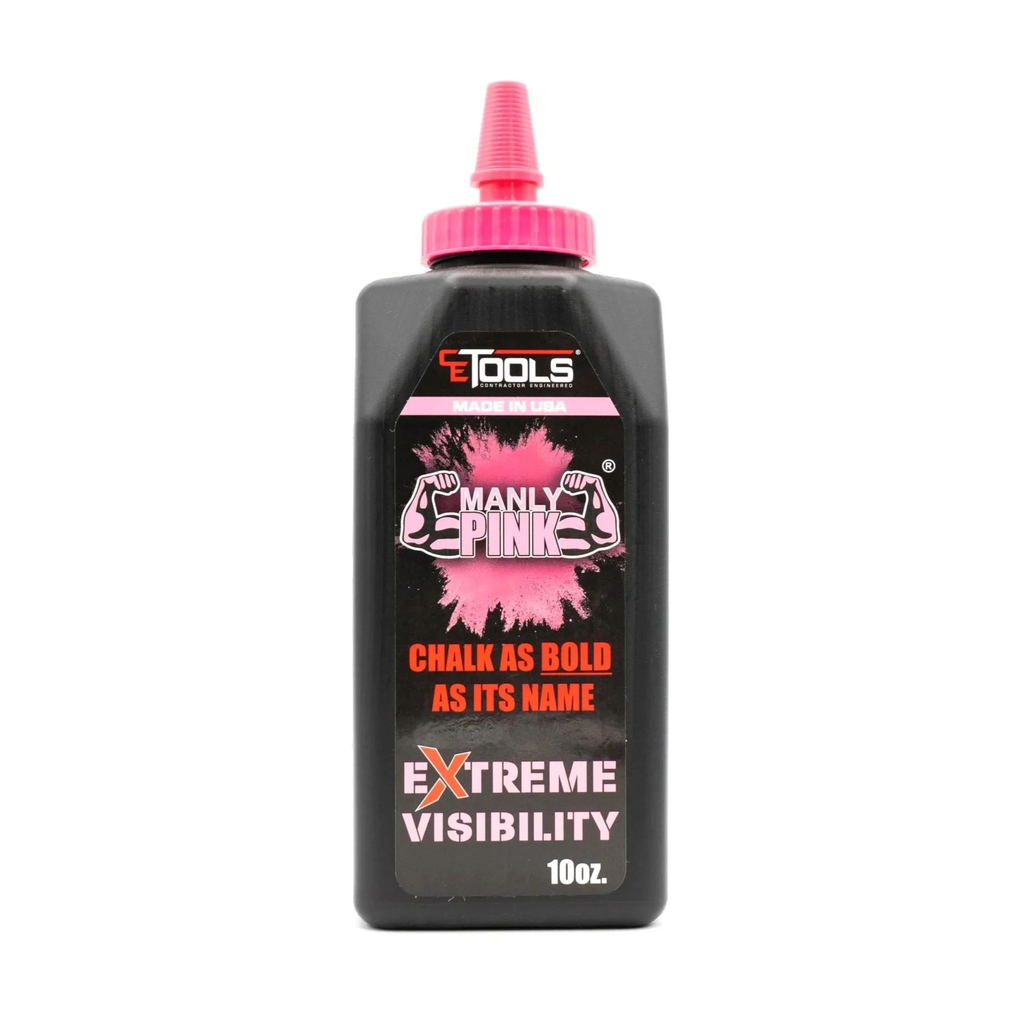 Manly Pink Fluorescent Extreme Visibility Marking Chalk – 10oz