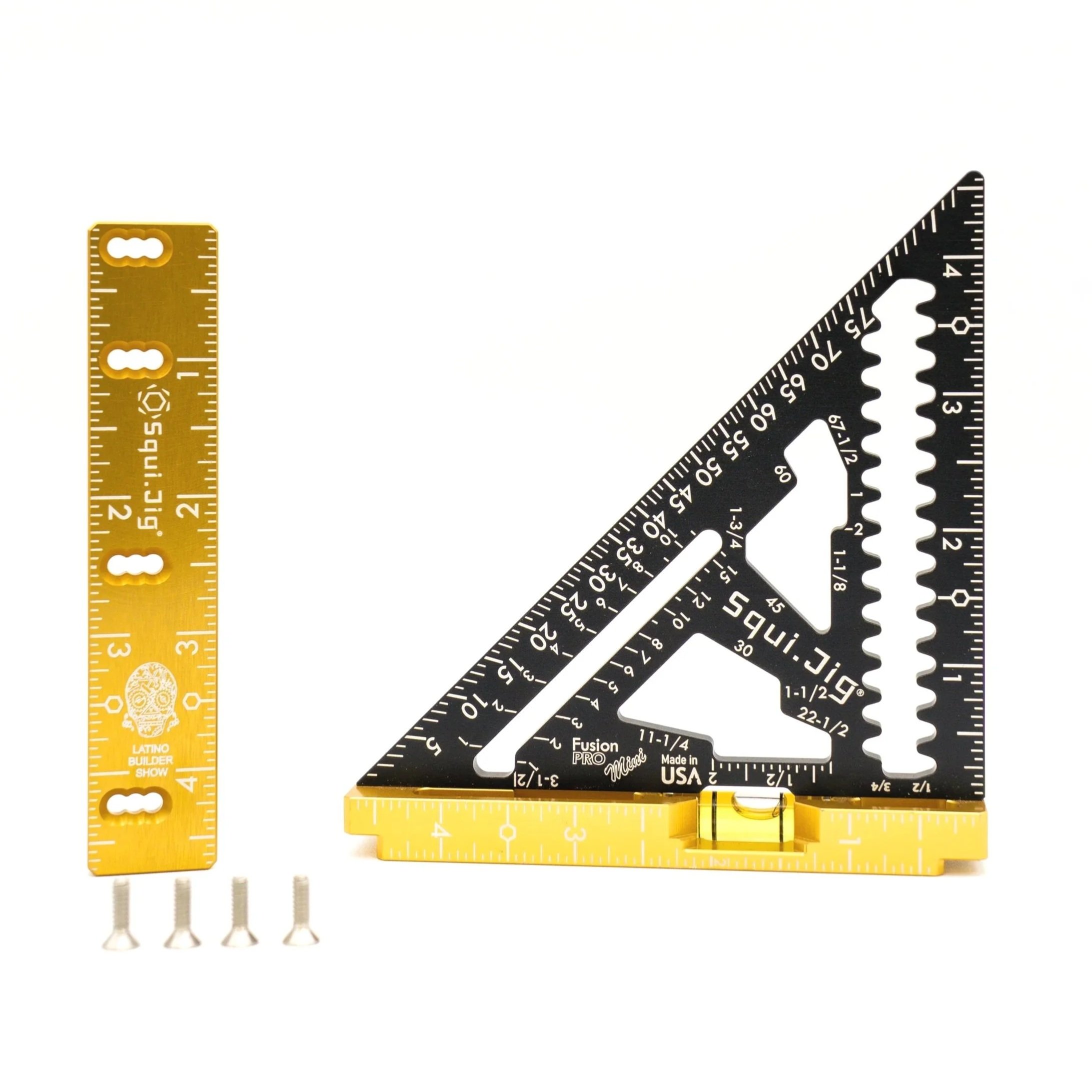 4.5" Mini Pro Square w/Level + 3/16" Heel Kit - Latino Builders Show Edición Mini Swap Set