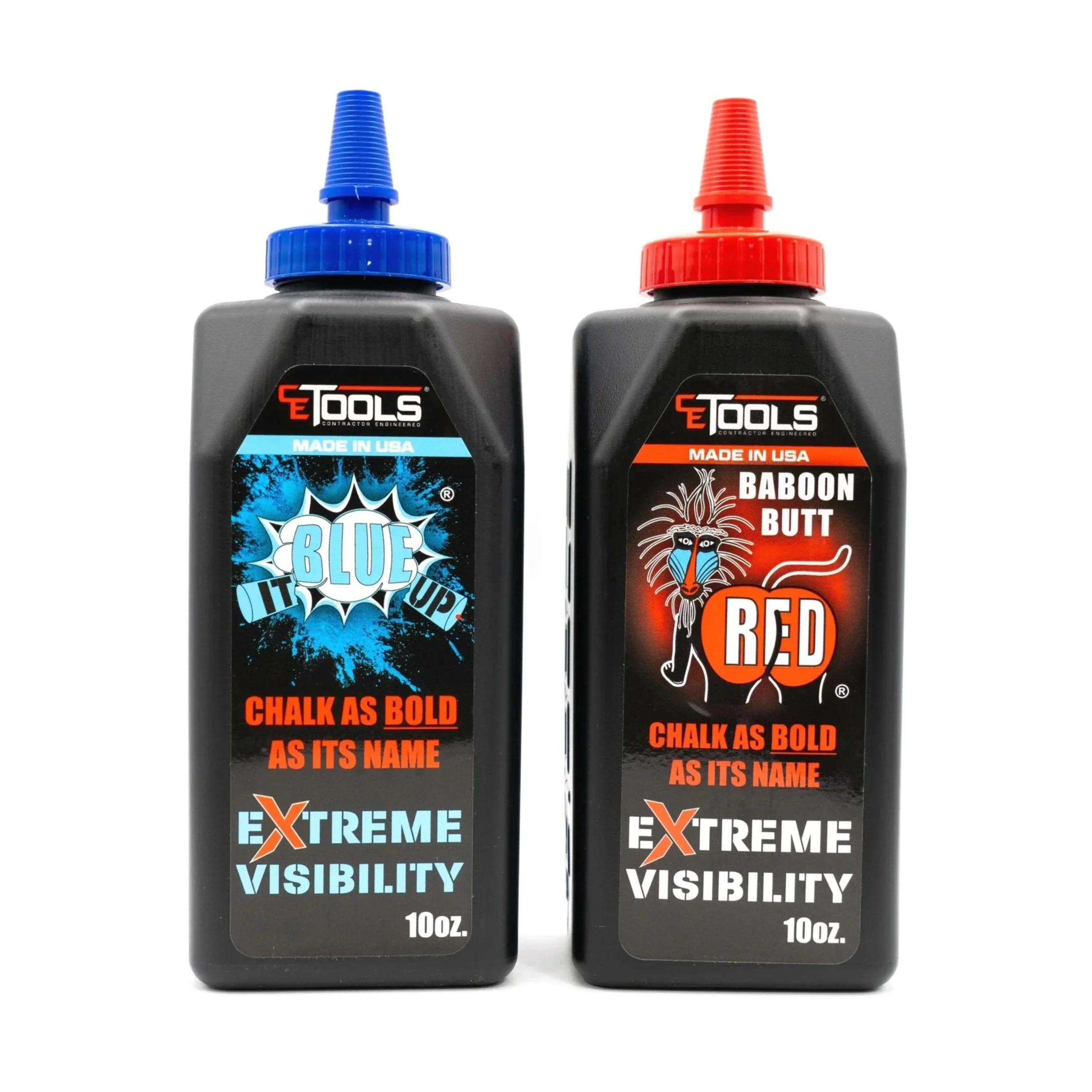 “All American” Baboon Butt Red & Blue It Up Chalk Bundle – 10oz Each