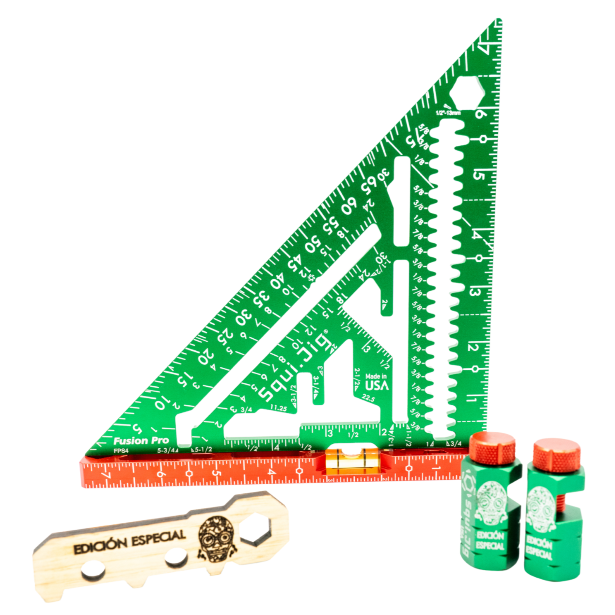 7.5" Pro Square + Framing Jigs + Holder - The Mexican Carpenter Edición Pro Set
