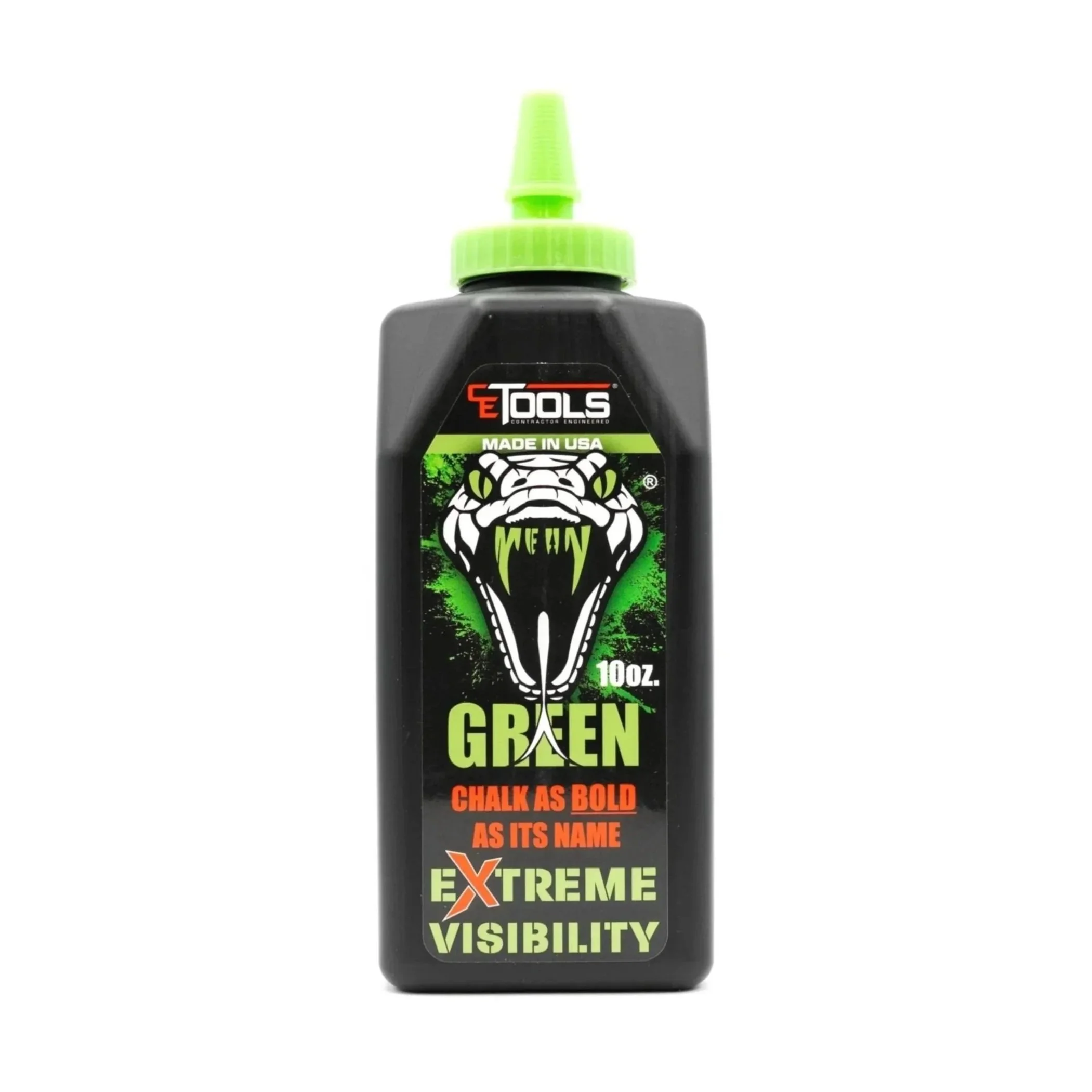 Mean Green Fluorescent Extreme Visibility Marking Chalk – 10oz