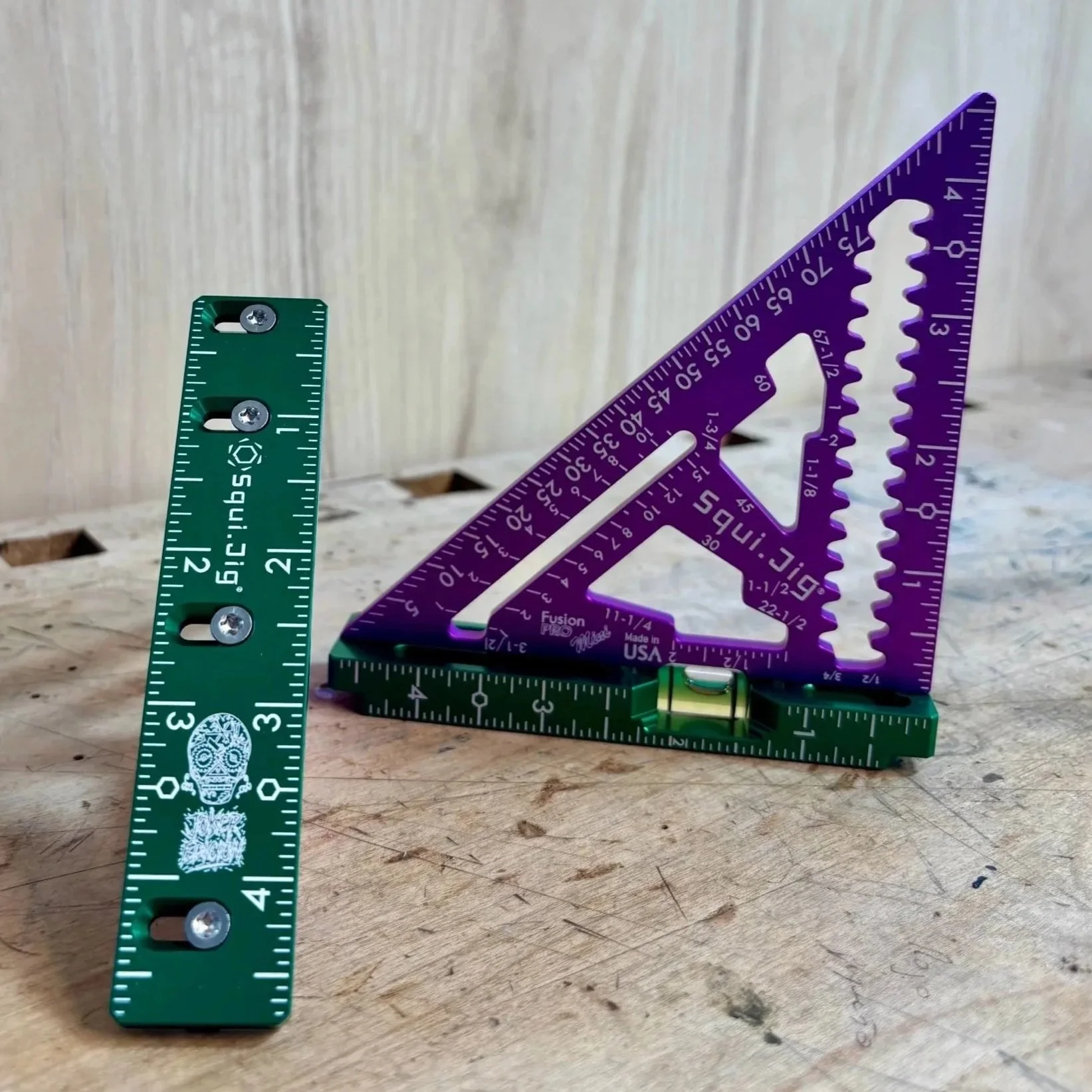 Squi Jig Fusion 4.5" Mini Pro Square w/Level + 3/16" Heel Kit - Joker Edición Mini Swap Set