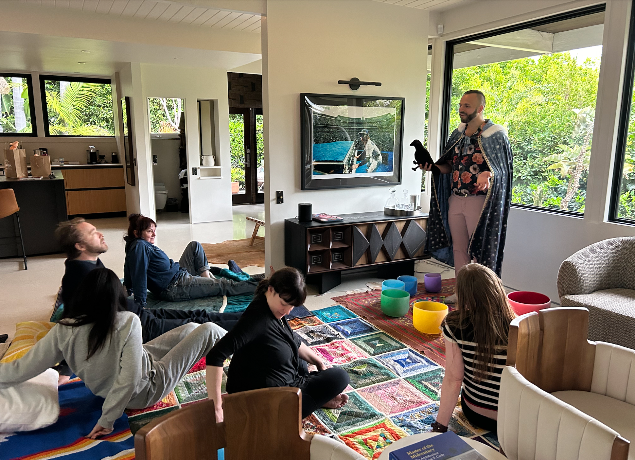 SANTOS facilitating a private group mediumship gathering