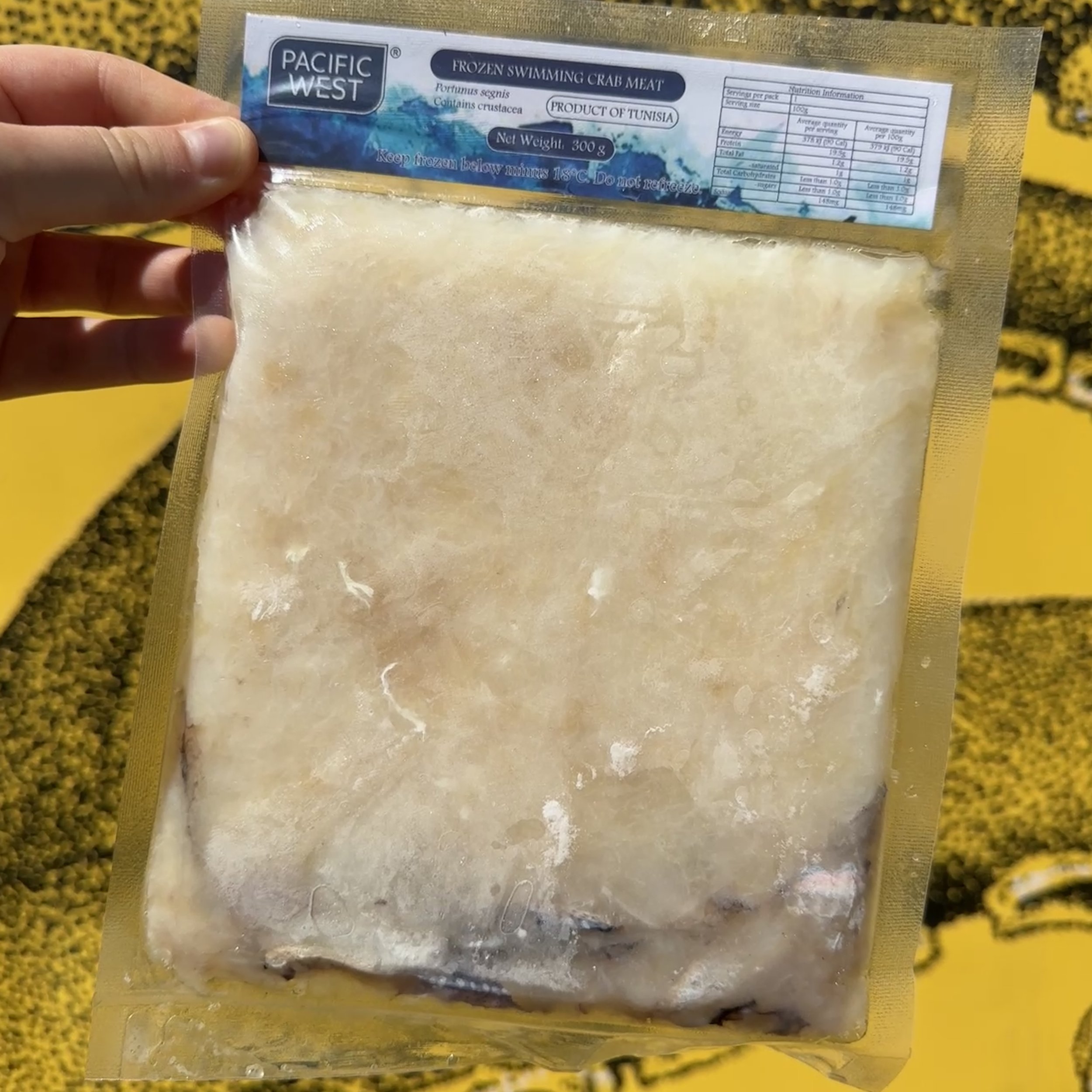 Raw Blue Swimmer Crab Meat 300g