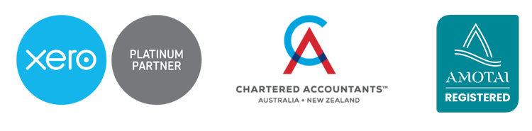 Xero Platinum Partner, Chartered Accountants Australia and New Zealand, and Amotai registered