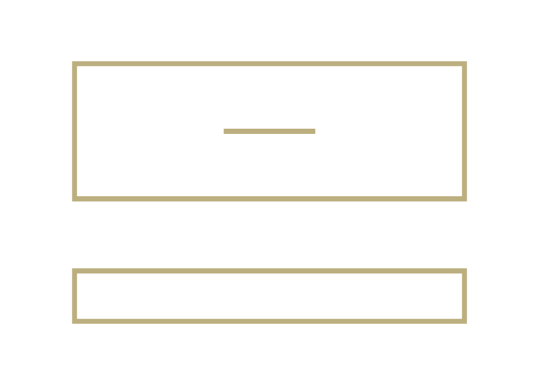 A vintage-style cash register with a black body, beige buttons, and a gold border details.
