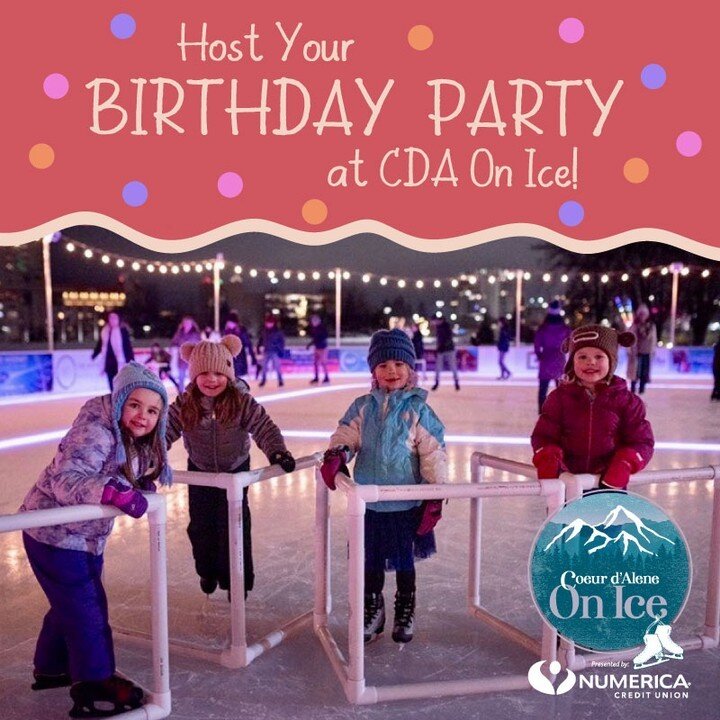 Special holiday memories were made last season and we can't wait to be a part of many more during Season Two of CDA On Ice! 💕 Our very popular birthday party bookings open up September 1st on our website. We can't wait to see you at the Coolest Plac