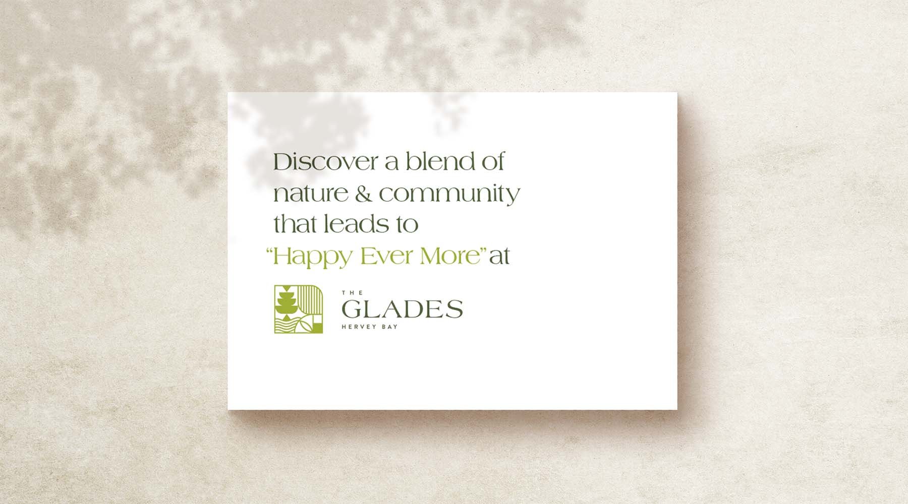 The Glades land estate branding and messaging