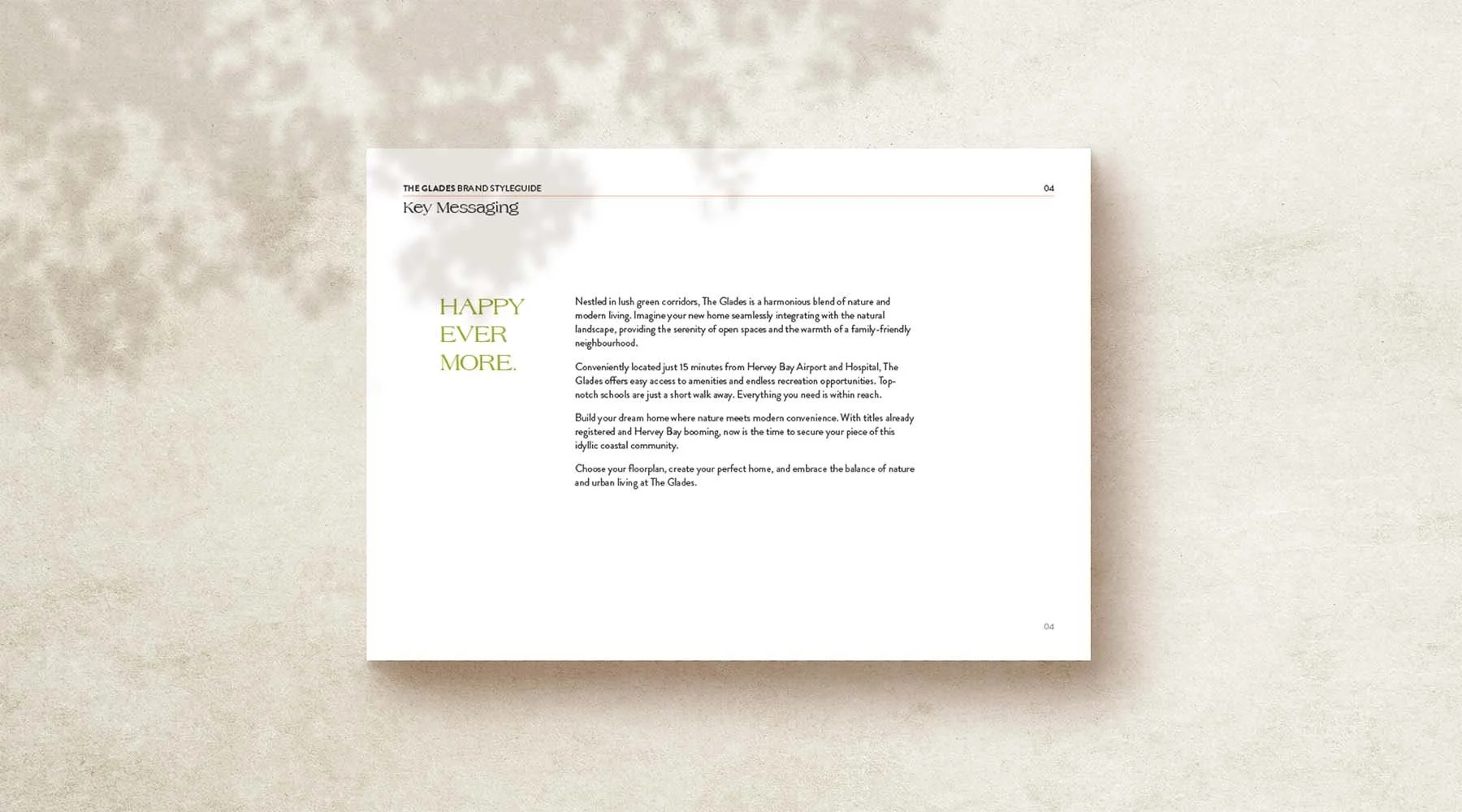 The Glades land estate branding moodboard and visuals