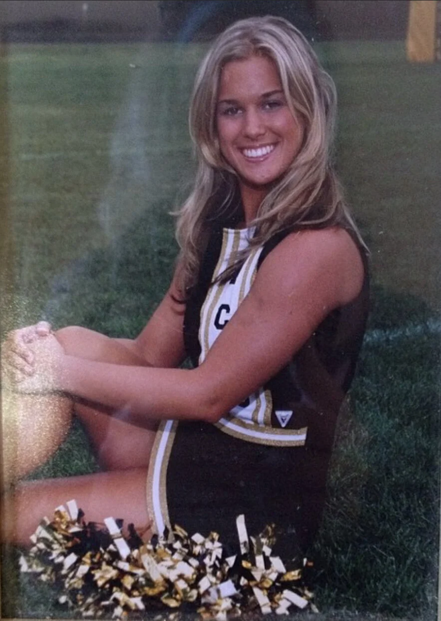 Throwback to 2004: High school cheerleader extraordinaire! Becoming an athlete has taught me diligence and how to be resilient. 
