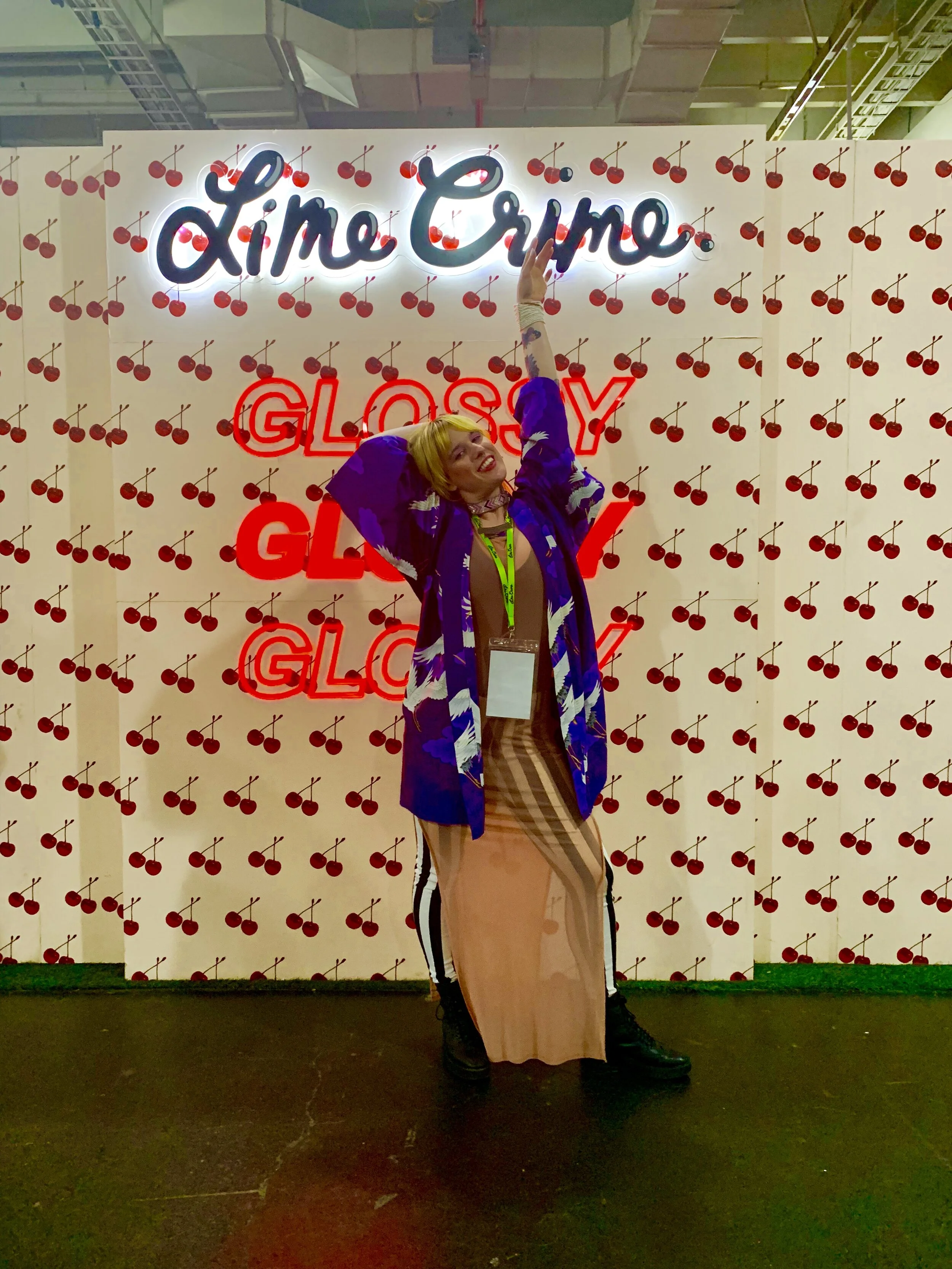 2019 Archives: IMATS Tradeshow with Lime Crime - 10 hours of talking to 500+ people a day for 3 days, + booth build/breakdown. Always worth it!