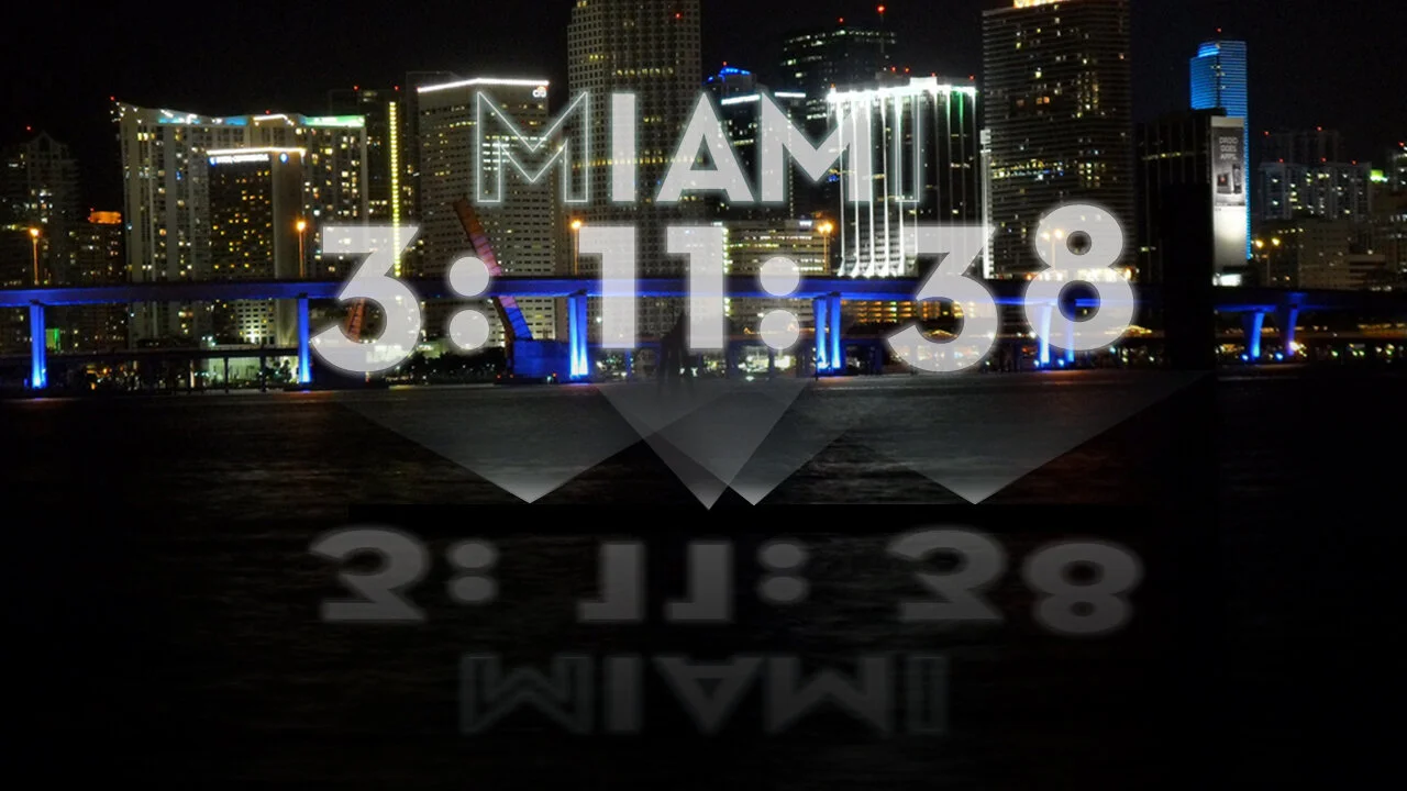 OOH: Hologram projection on Biscayne Bay for pre-launch