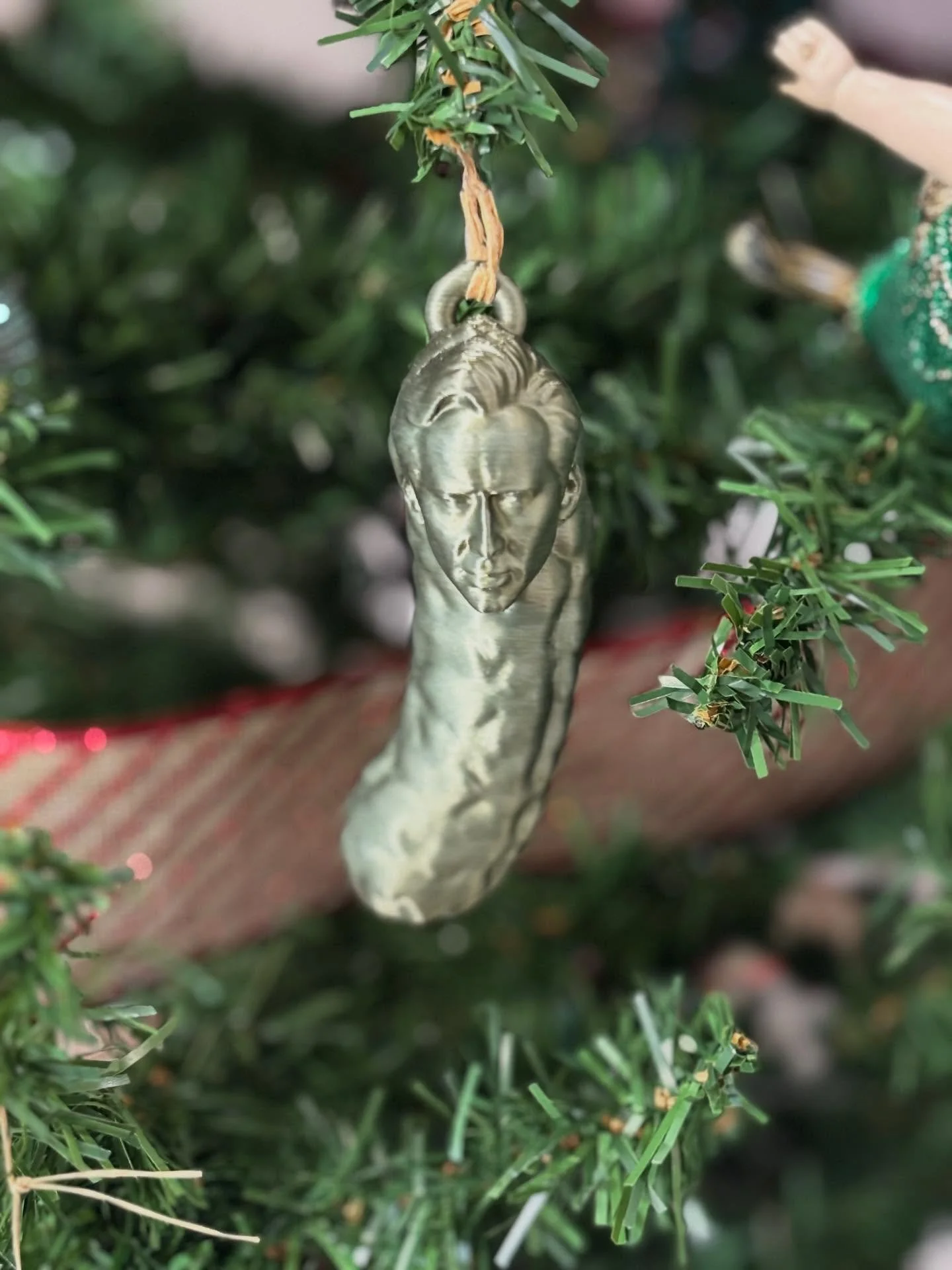 You&rsquo;ve heard of the Christmas Pickle, right?  Well may we present &lsquo;Picklous Cage&rsquo;. Picklous is a former ugly ornament champion, winning the contest two years ago. He remains a fan favourite even now!! Thanks to the patient who broug
