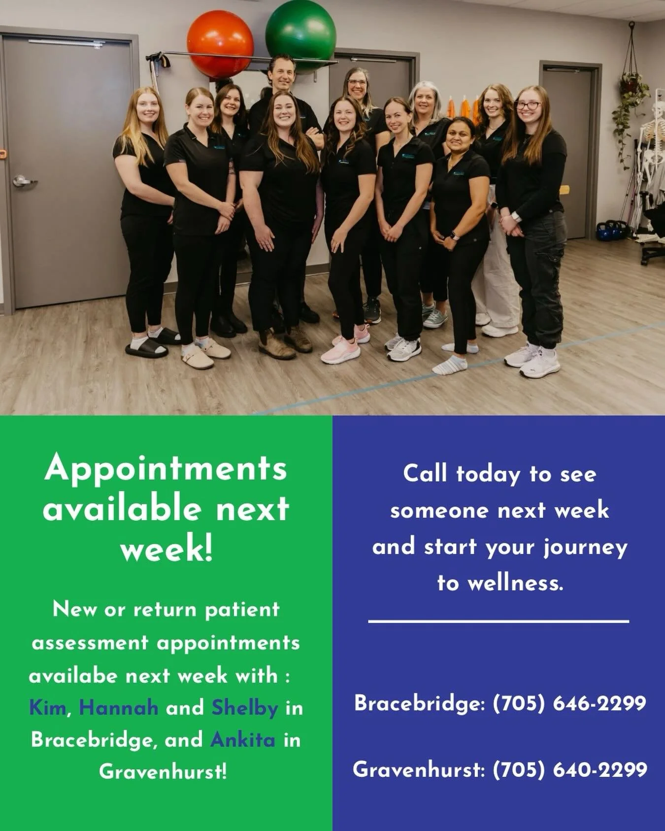 ✨ HAVE YOU BEEN THINKING ABOUT BOOKING AN APPOINTMENT? ✨

Consider 👏 this 👏 your 👏 sign 👏

At Total Balance Physiotherapy we have RARE assessment openings next week!

📍 Bracebridge with
&bull; Kim
&bull; Hannah
&bull; Shelby

📍 Gravenhurst with