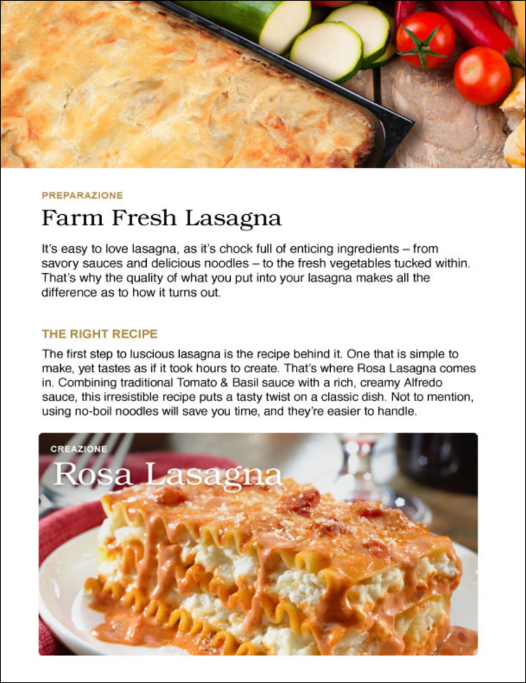 Farm Fresh Lasagna