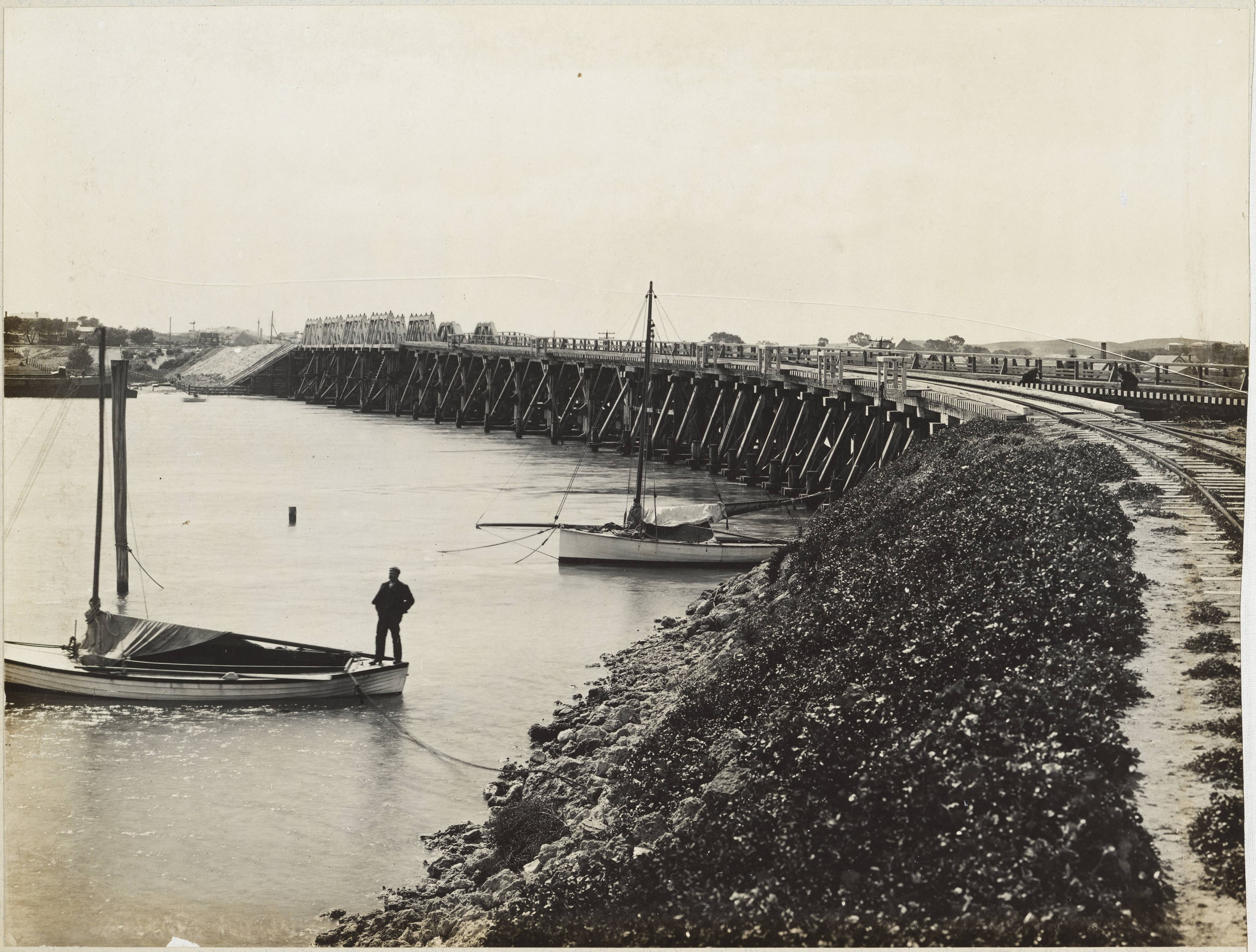 Fremantle Railway Bridge, Western Australia, ca. 1900 pic3