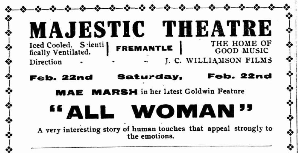 Majestic Theatre, 1919