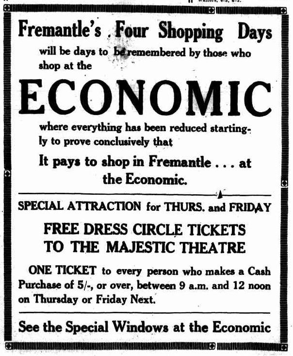 Economic and Majestic AD,1931 