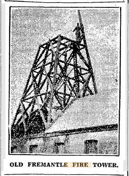 Old Fremantle fire look-out tower,  May 1928 