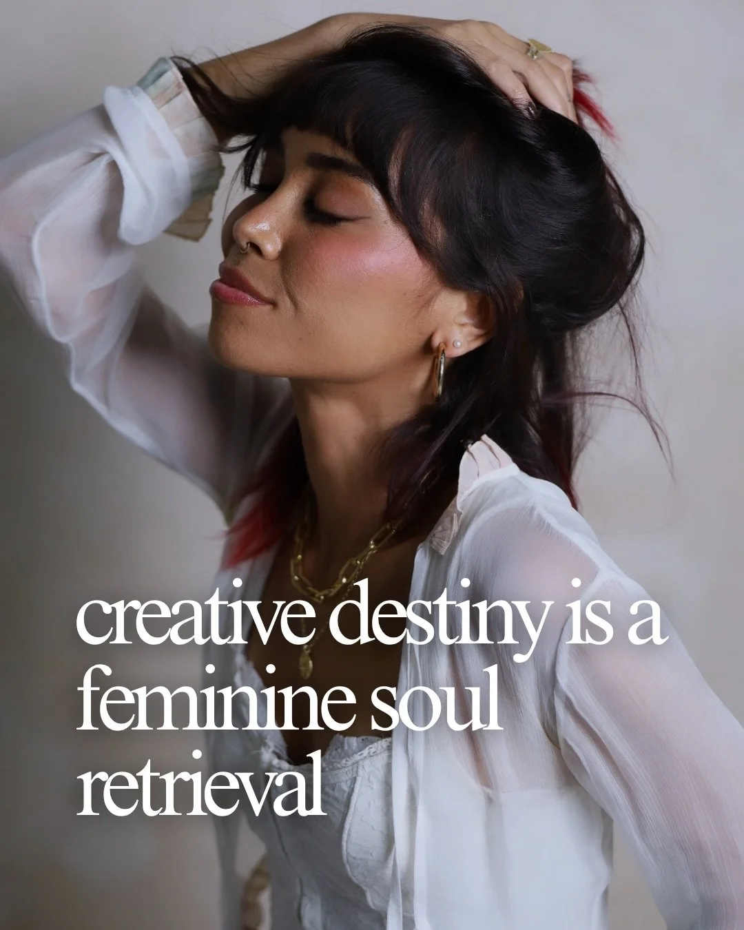 Your creative destiny will you take you to those doors you thought you had lost the key to.

When you open these doors again&hellip; you will fly.

It&rsquo;s the most beautiful, rewarding, liberating experience. The one your feminine soul has been w