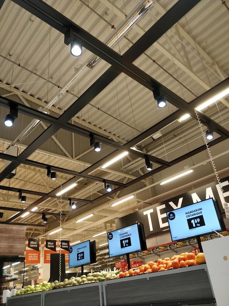 Hypermarket lighting
