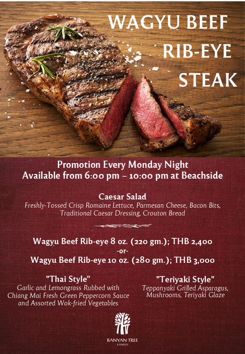 WAGYU BEEF RIB-EYE STEAK