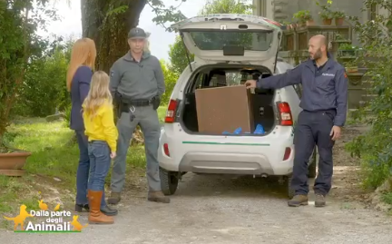 La polizia provinciale ha portato al Cras un gufo ferito