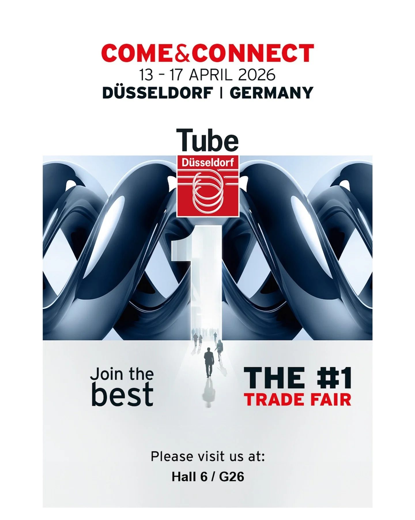 Visit us at Tube D&uuml;sseldorf, Germany.
Hall 6 / G26.
13 - 17 April 2026
#PRDCAGIL #comeandconnect #tube #d&uuml;sseldorf #spiralweldedpipe