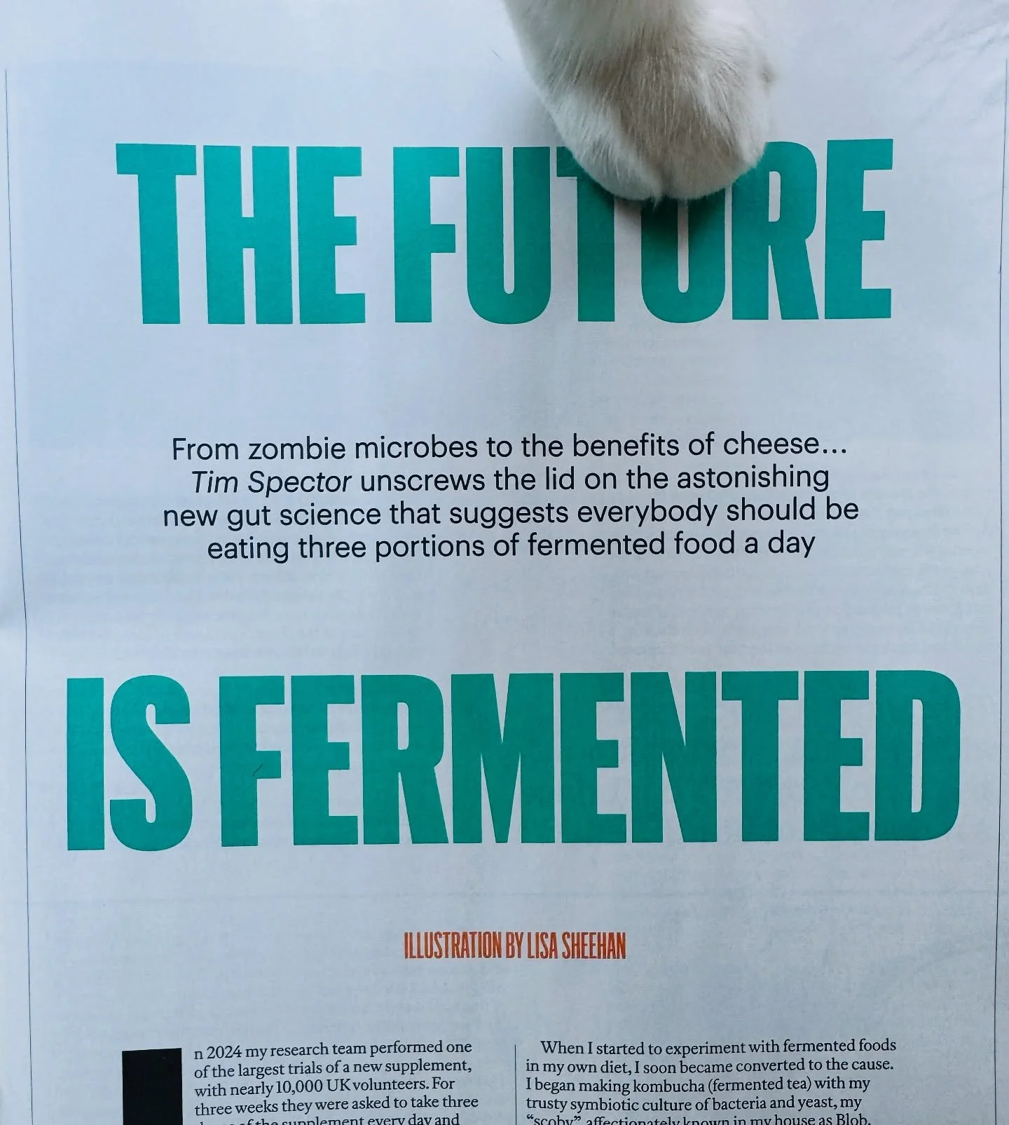 What a fabulous headline to wake up to on the day I finalise my responses to peer review questions on my first publication about fermentceutical&reg;! Not only that, but with a bit of luck, it will be published in the brand new Elsevier journal edite