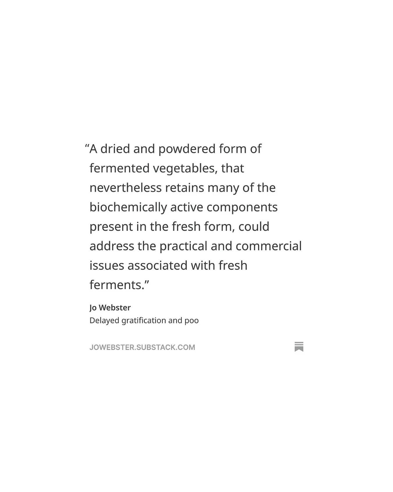 I have concluded that getting a paper published may well be the definition of delayed gratification! But nevertheless, here it is. The first element of my research into freeze dried and powdered kimchi and the concept of fermentceutical is available 