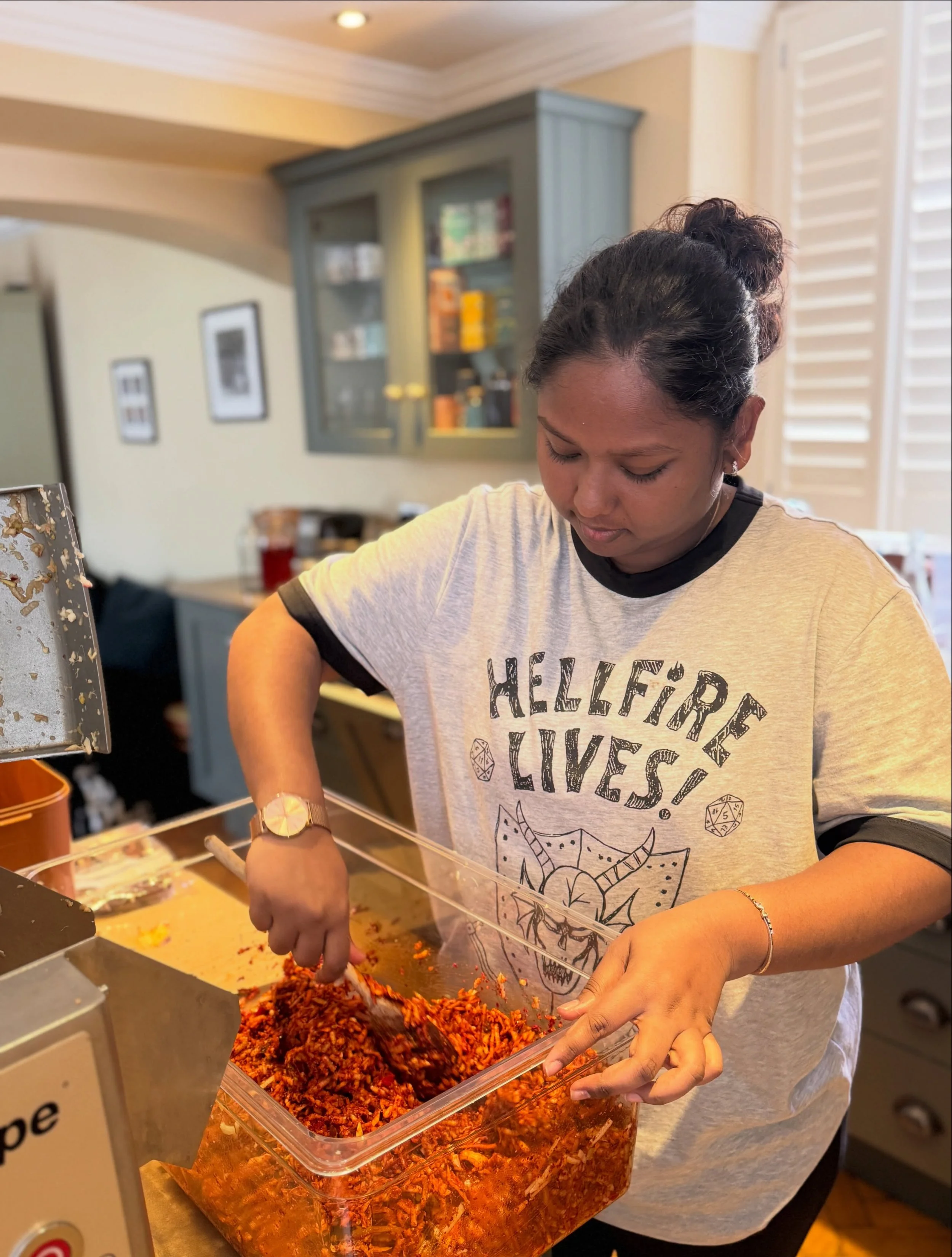 A very productive morning with @_.roosh_ini._ making around 12 kgs of kimchi for her @uniofsurrey MSc food science project.

The final phase of my PhD will involve subjective assessment of Fermentceutical via qualitative testing and Rooshini&rsquo;s 