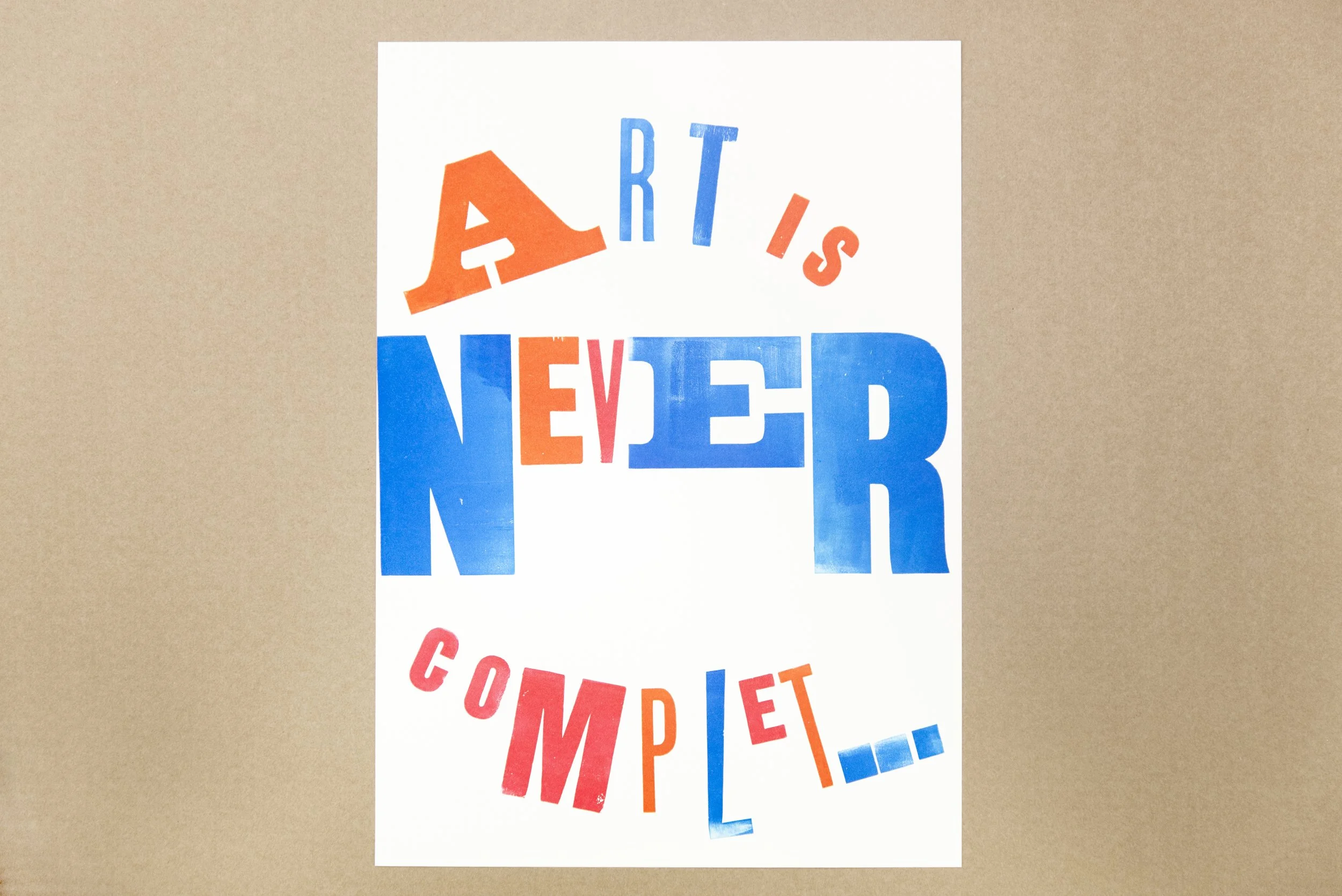 Art is Never Complet...