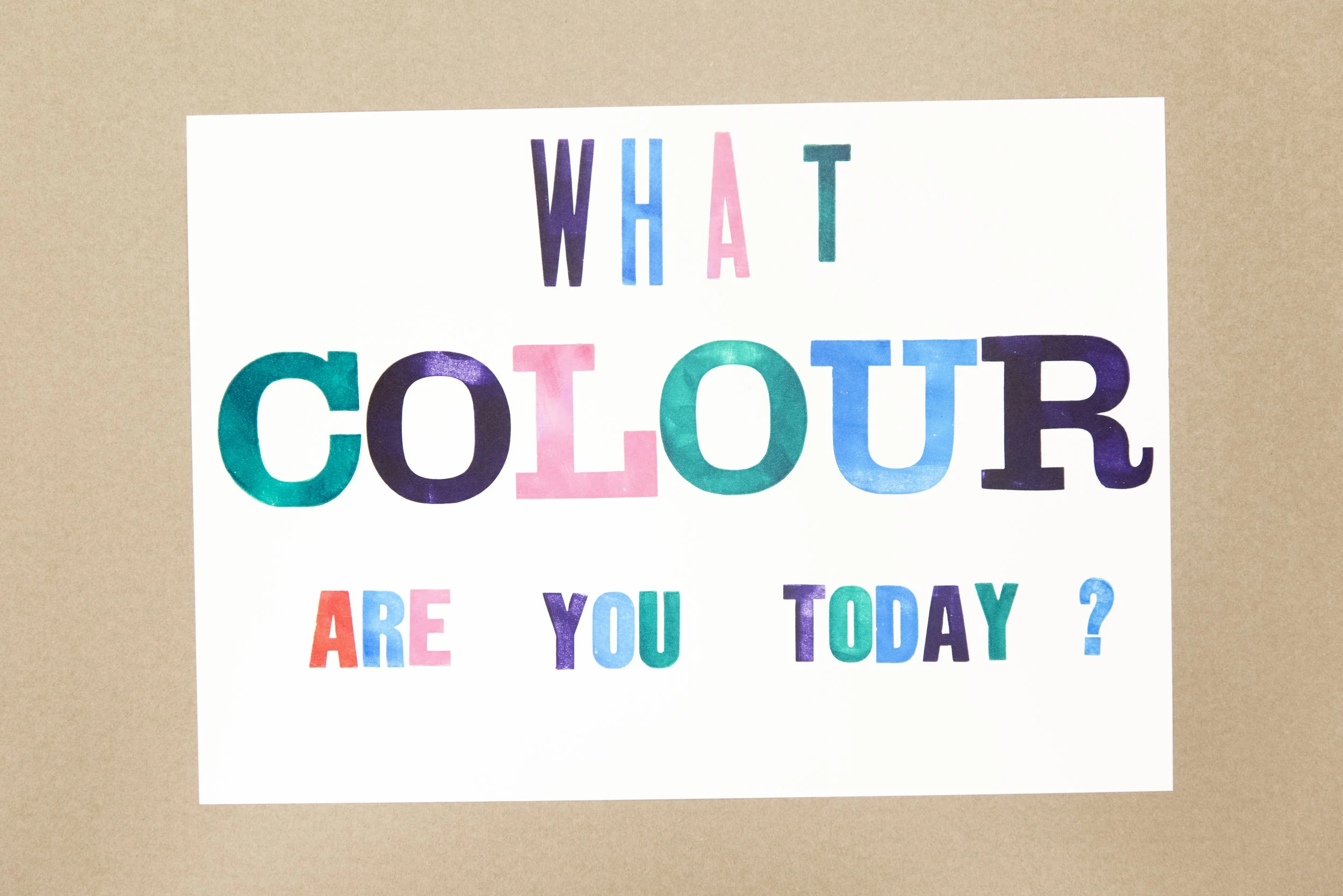 What Colour Are You Today?