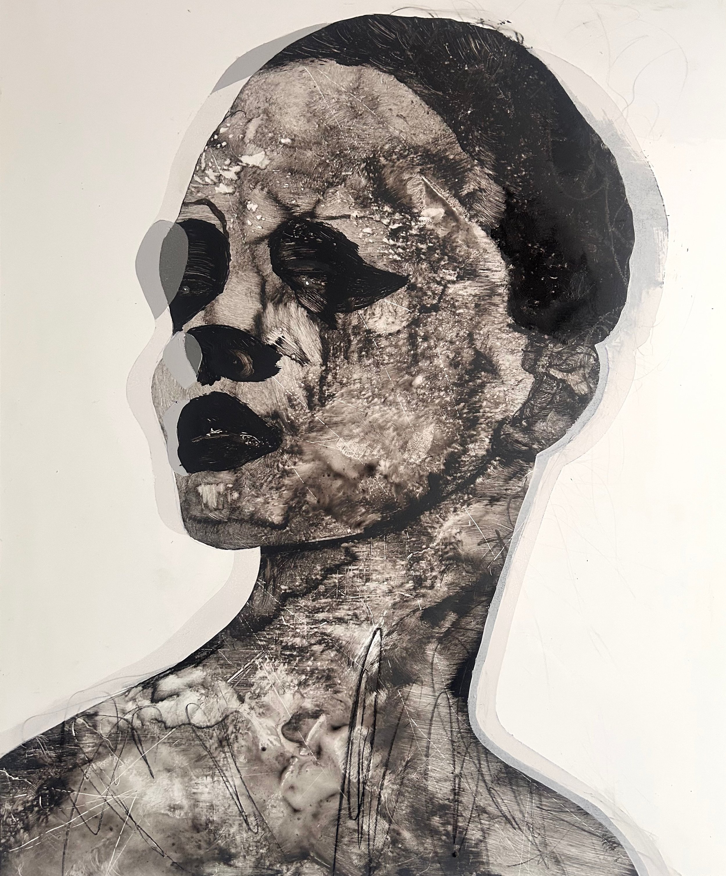 ST CHRISTINA - Acrylic on aluminium, 60 x 50 cm