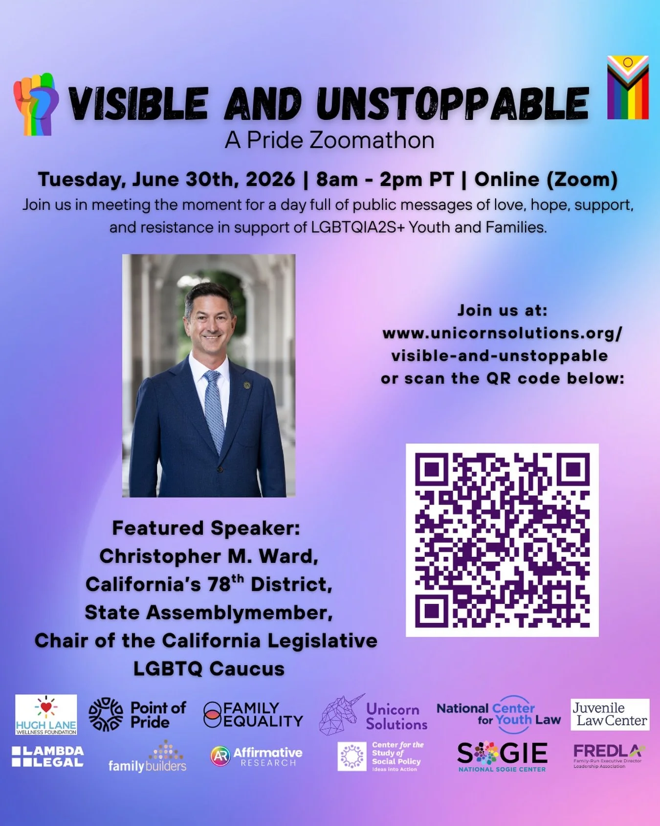 🏛️🌈 FEATURED SPEAKER ANNOUNCEMENT 🌈🏛️
We&rsquo;re excited to welcome back Assemblymember Christopher M. Ward, (@asmchrisward78) representative of California&rsquo;s 78th District and Chair of the California Legislative LGBTQ Caucus, to the 2nd an