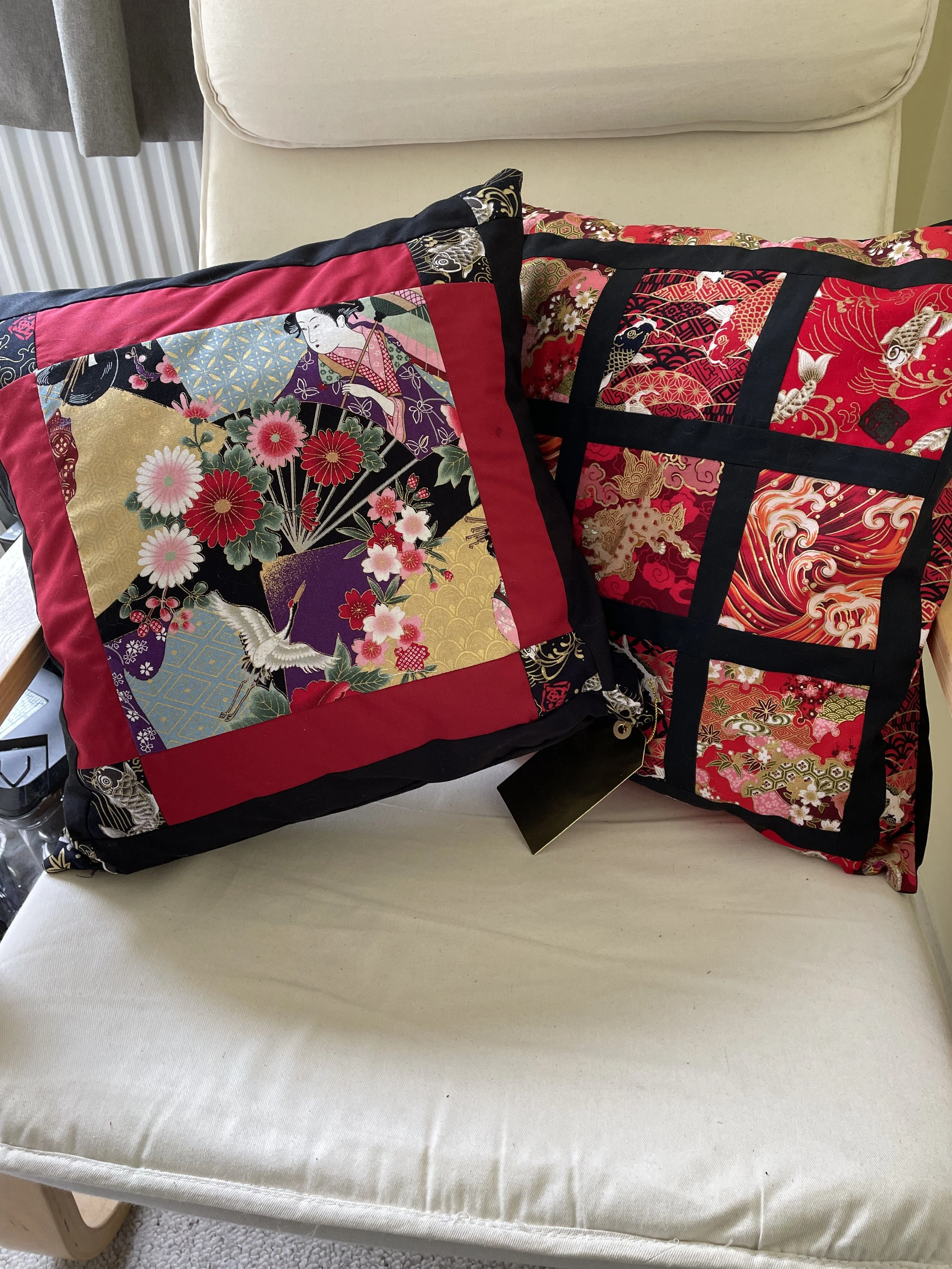 Japanese Lady Cushion Cover
