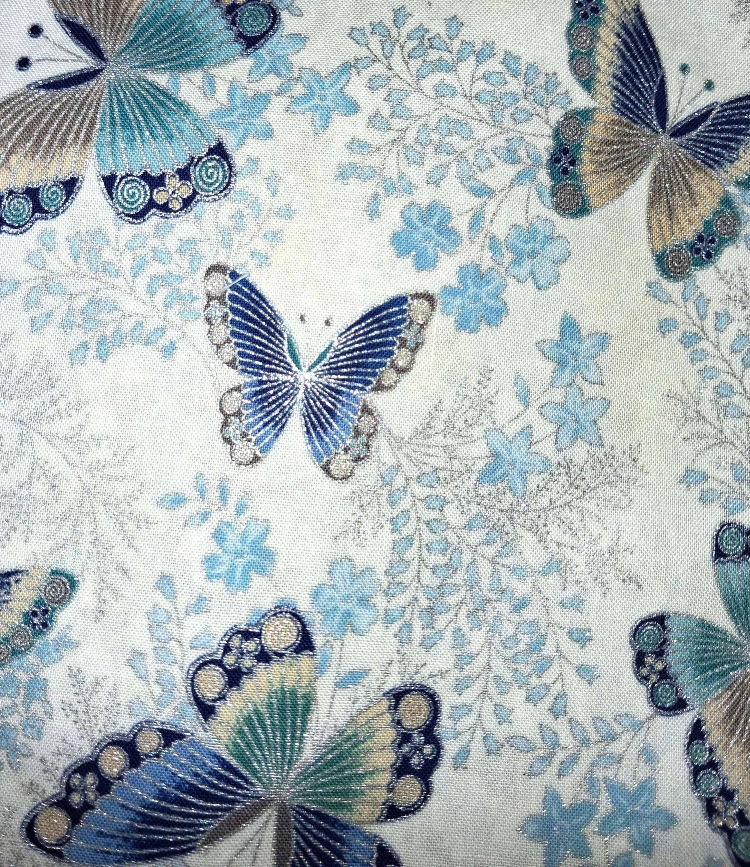 KB204 Knot Bag Blue Butterflies Aqua Floral Close Up.jpg