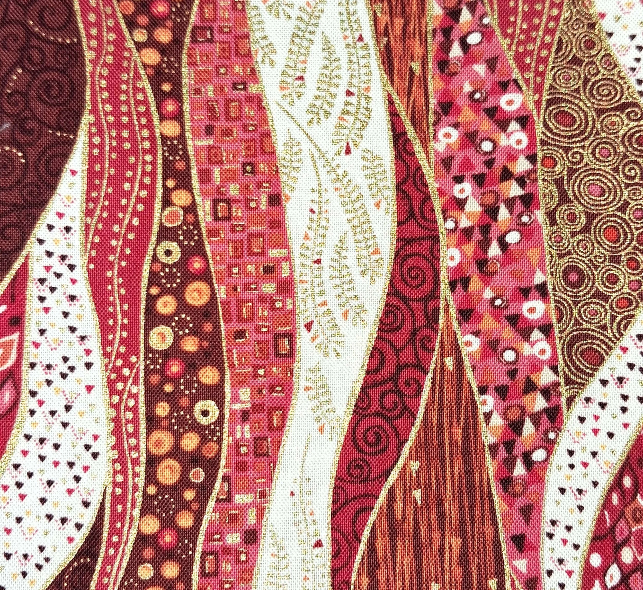 KB200 Knot Bag Klimt Red Browns Close Up 1.jpg