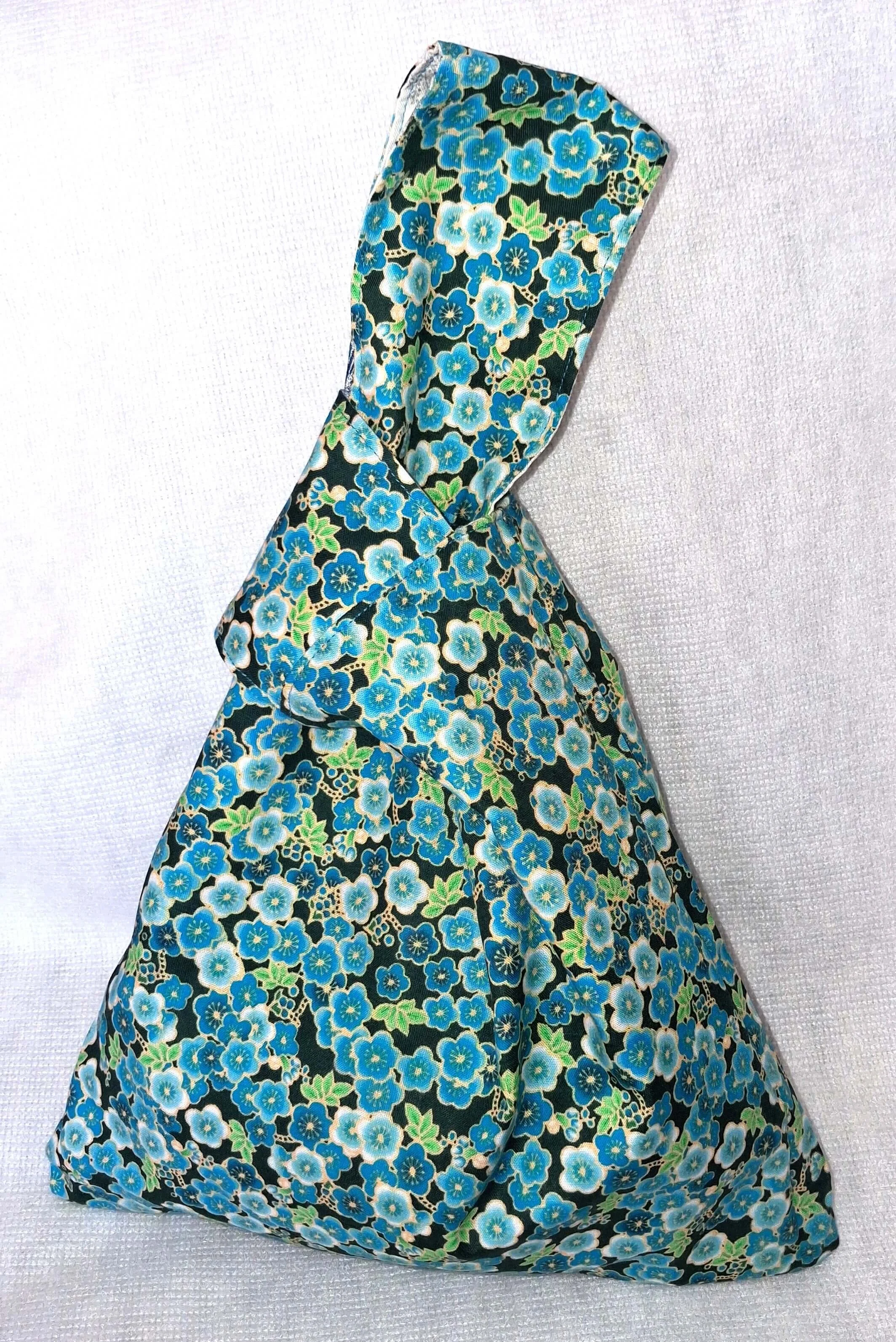 KB204 Knot Bag Blue Butterflies Aqua Floral 3.jpg