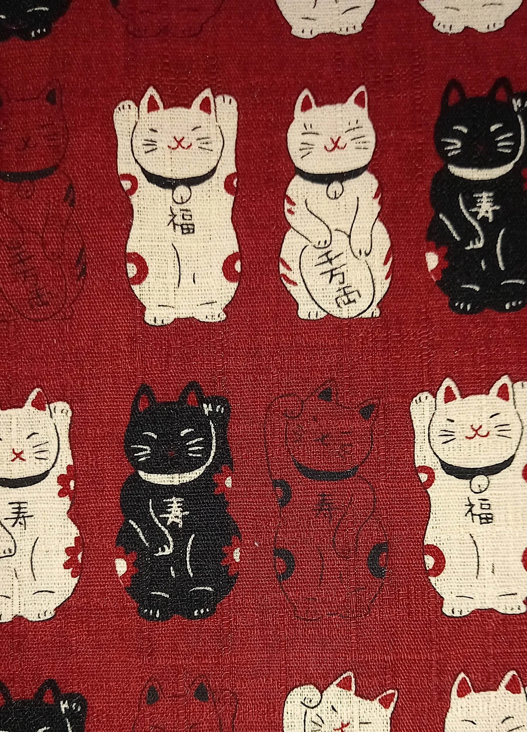 kb155 knot bag red lucky cat floral close up.jpg