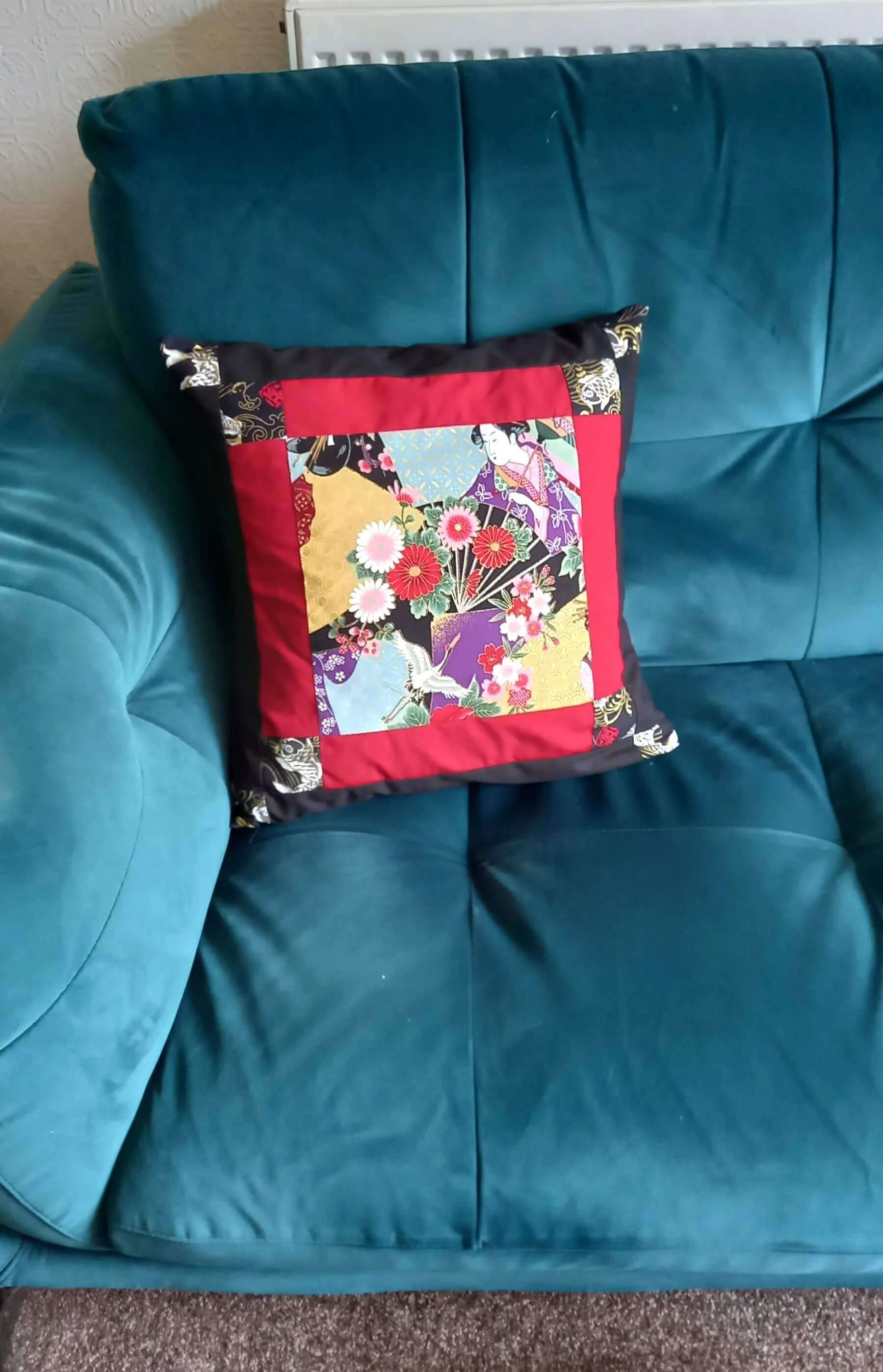 Japanese Lady Cushion Cover