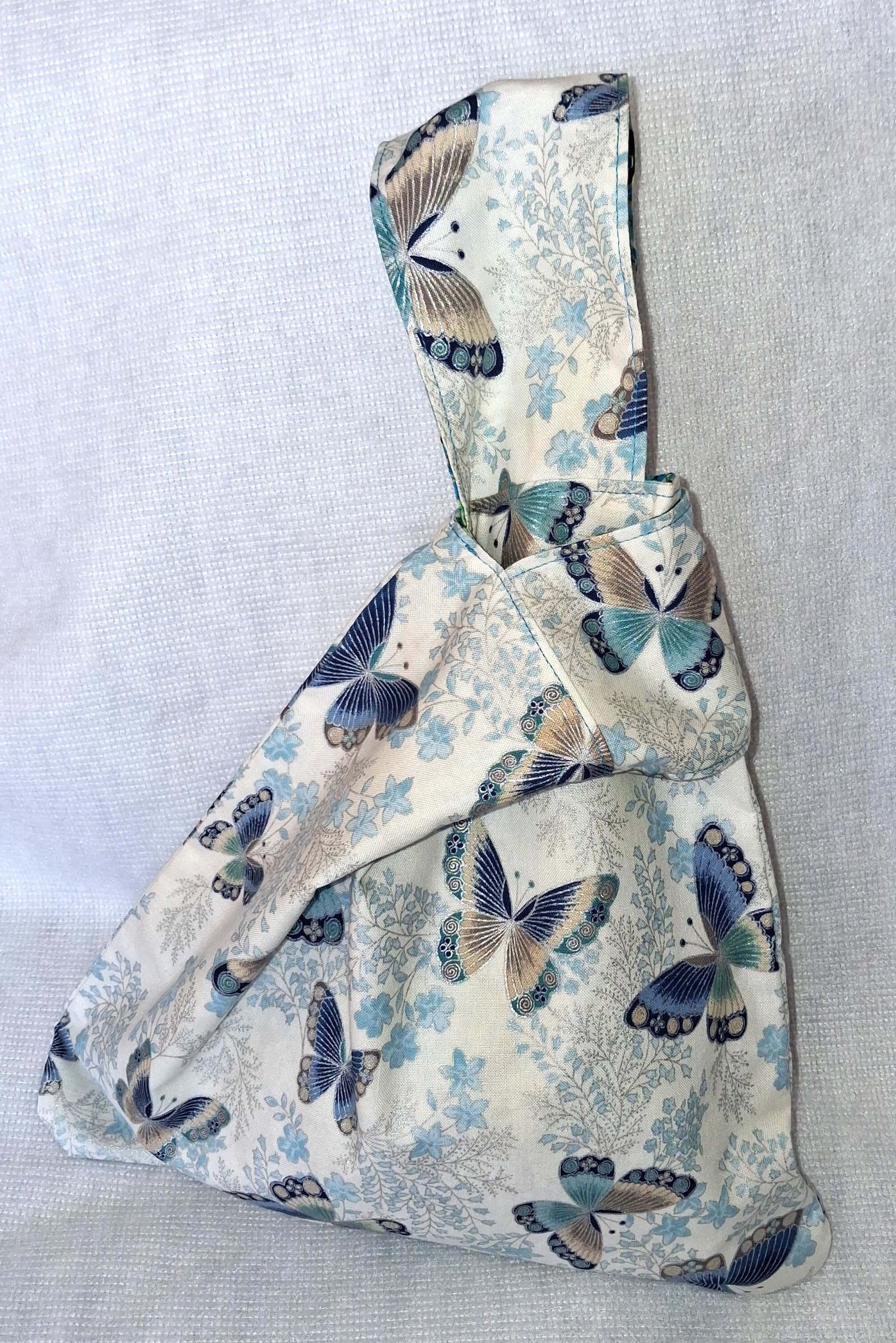 KB204 Knot Bag Blue Butterflies Aqua Floral.jpg