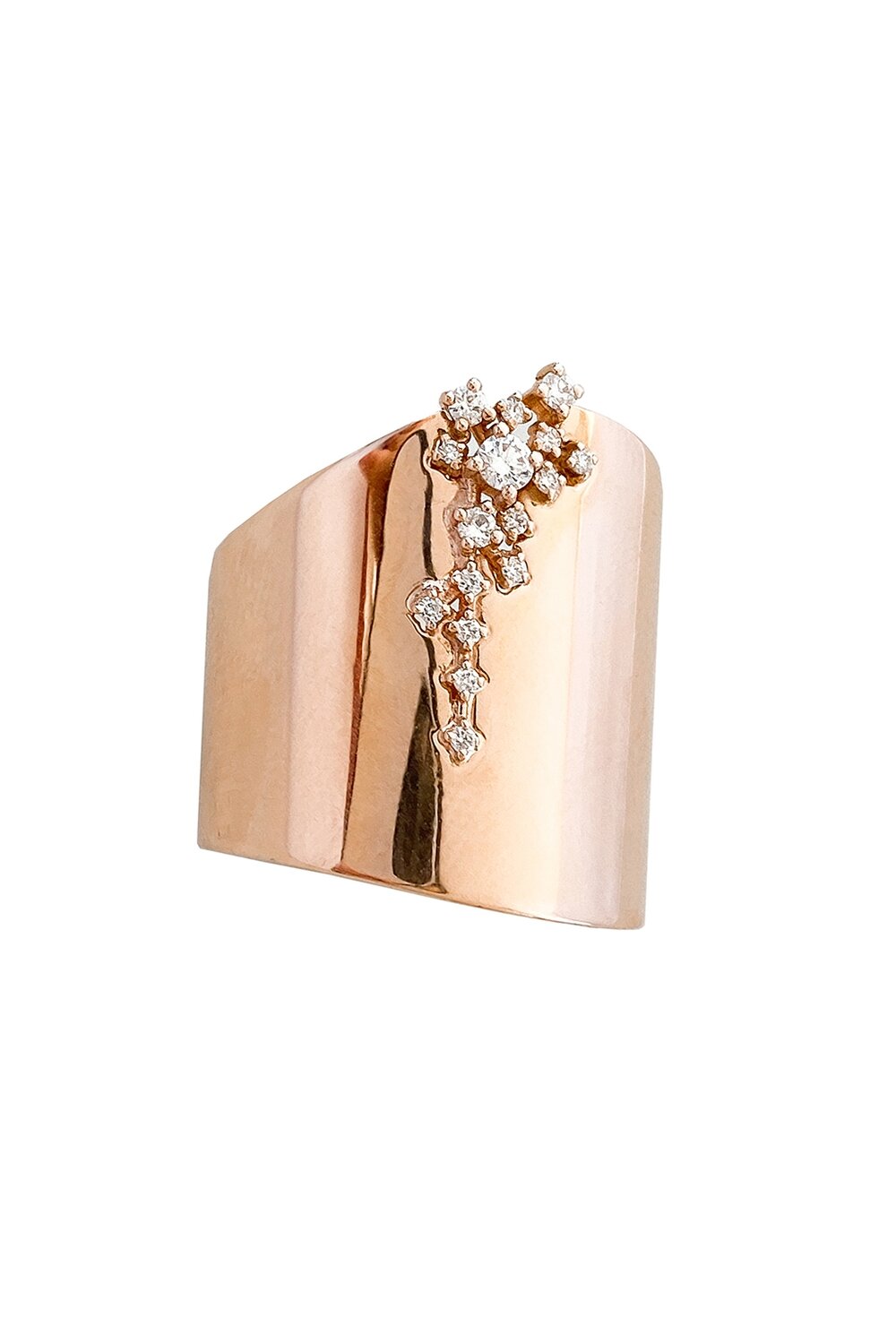 gedragen Bibliografie uitbarsting Sansoeurs - Band Cascade Rose Gold Ring — AXL-jewelry