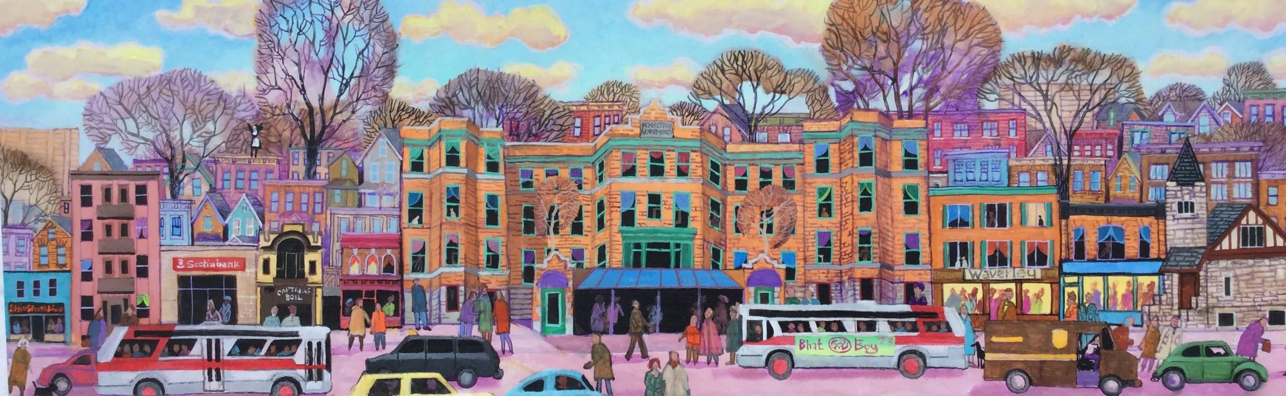 Elgin Street at Rush Hour 18x36.JPG  $1800