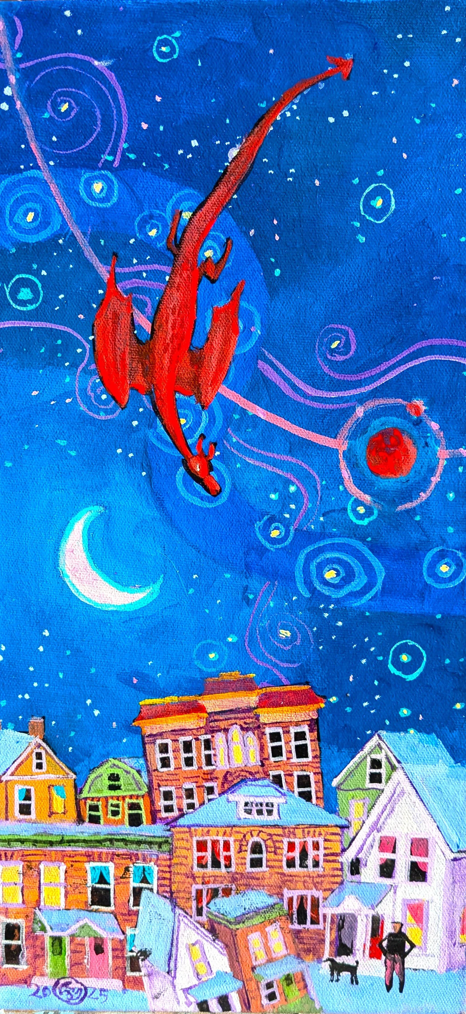#627 Dances with Houses BhatBoy 8x16 2026.jpg  $400