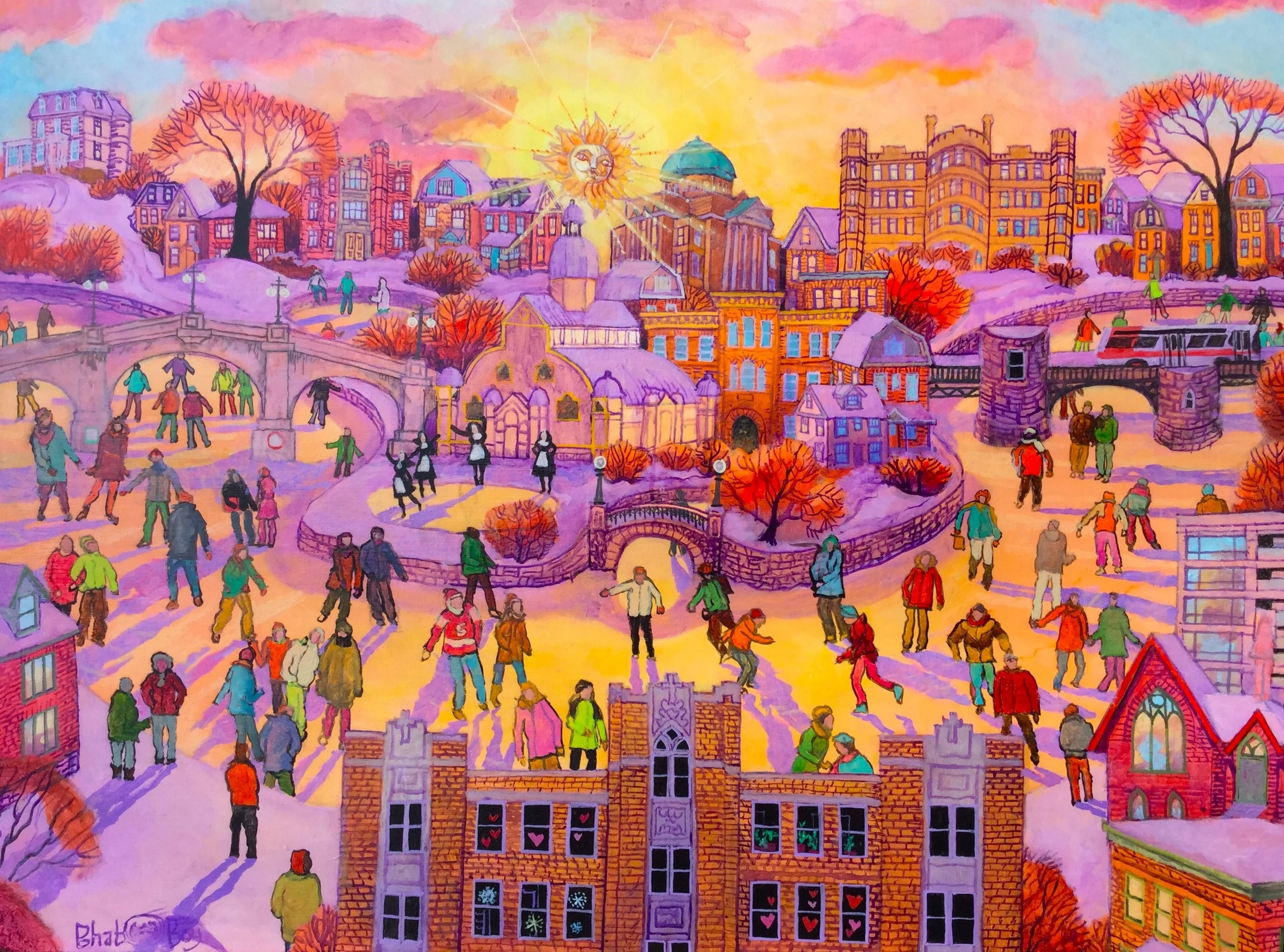 #556 Winter Sun 30x40 Bhat Boy 2024.JPG   $5000 